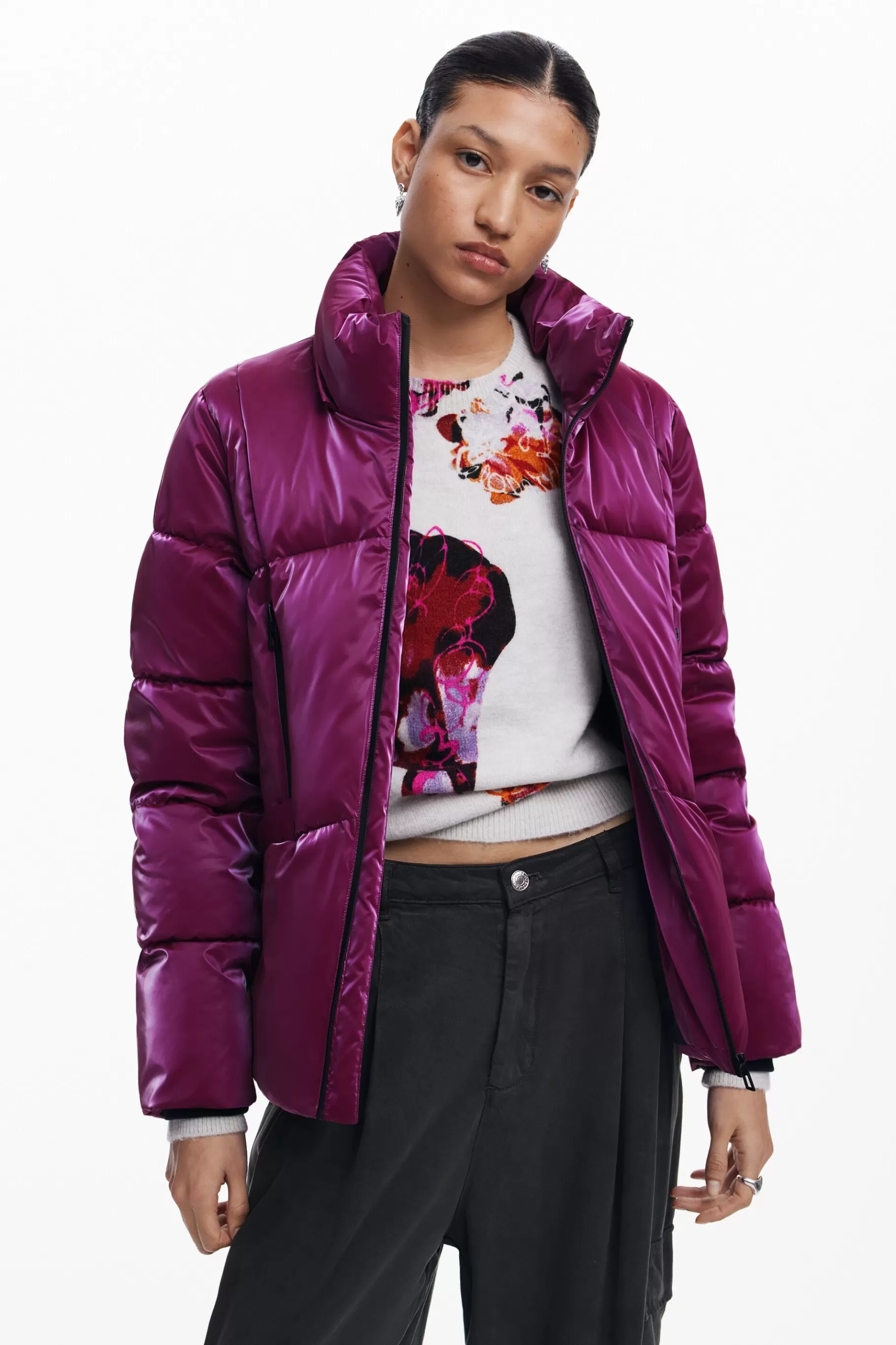 Desigual Abrigo acolchado capucha*Mujer Abrigos Y Chaquetas