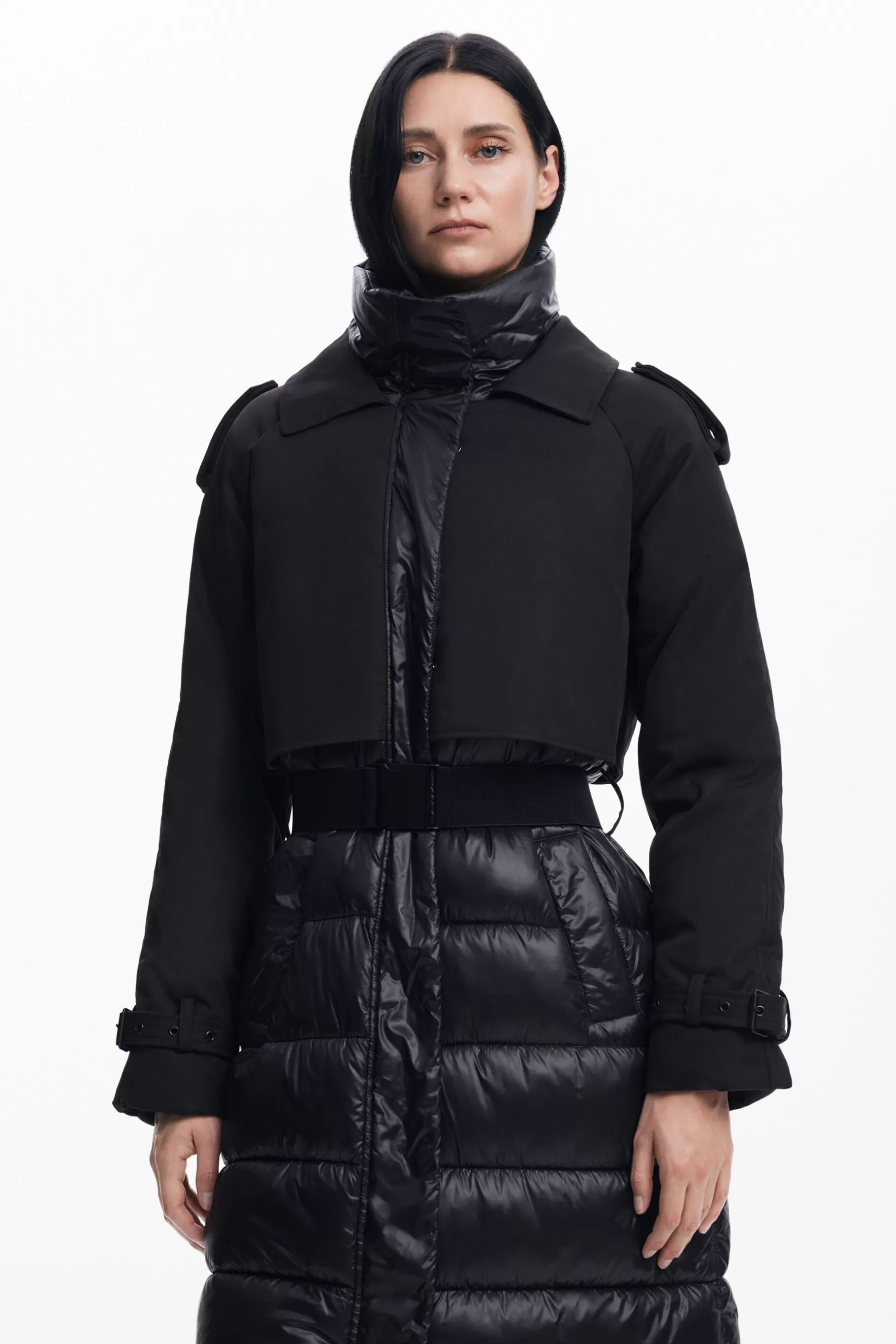 Desigual Abrigo acolchado combinado*Mujer Abrigos Y Chaquetas