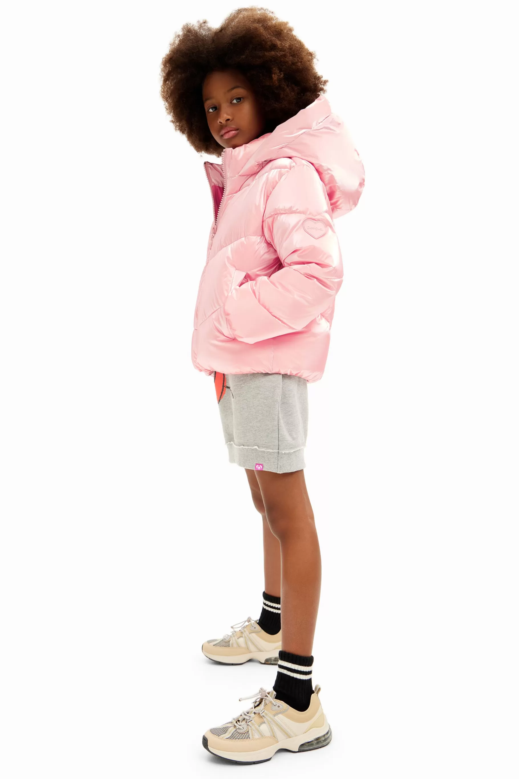 Desigual Abrigo acolchado metalizado capucha* Abrigos Y Chaquetas