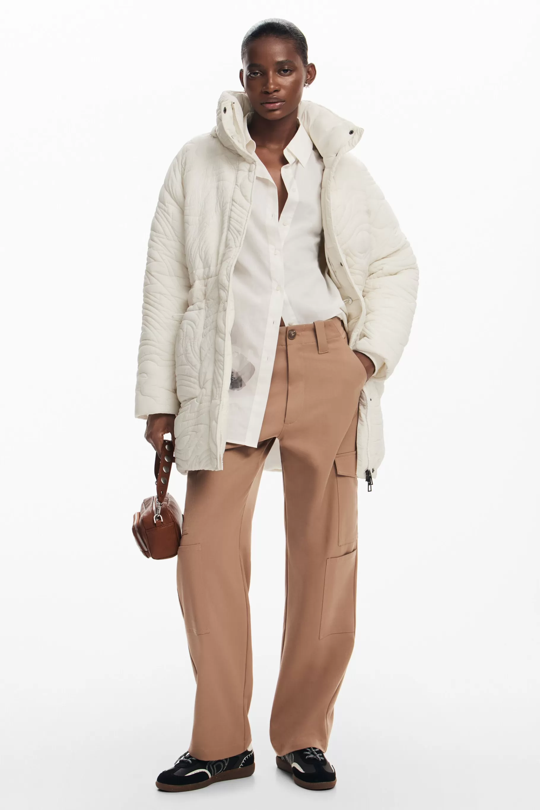 Desigual Abrigo acolchado textura*Mujer Abrigos Y Chaquetas