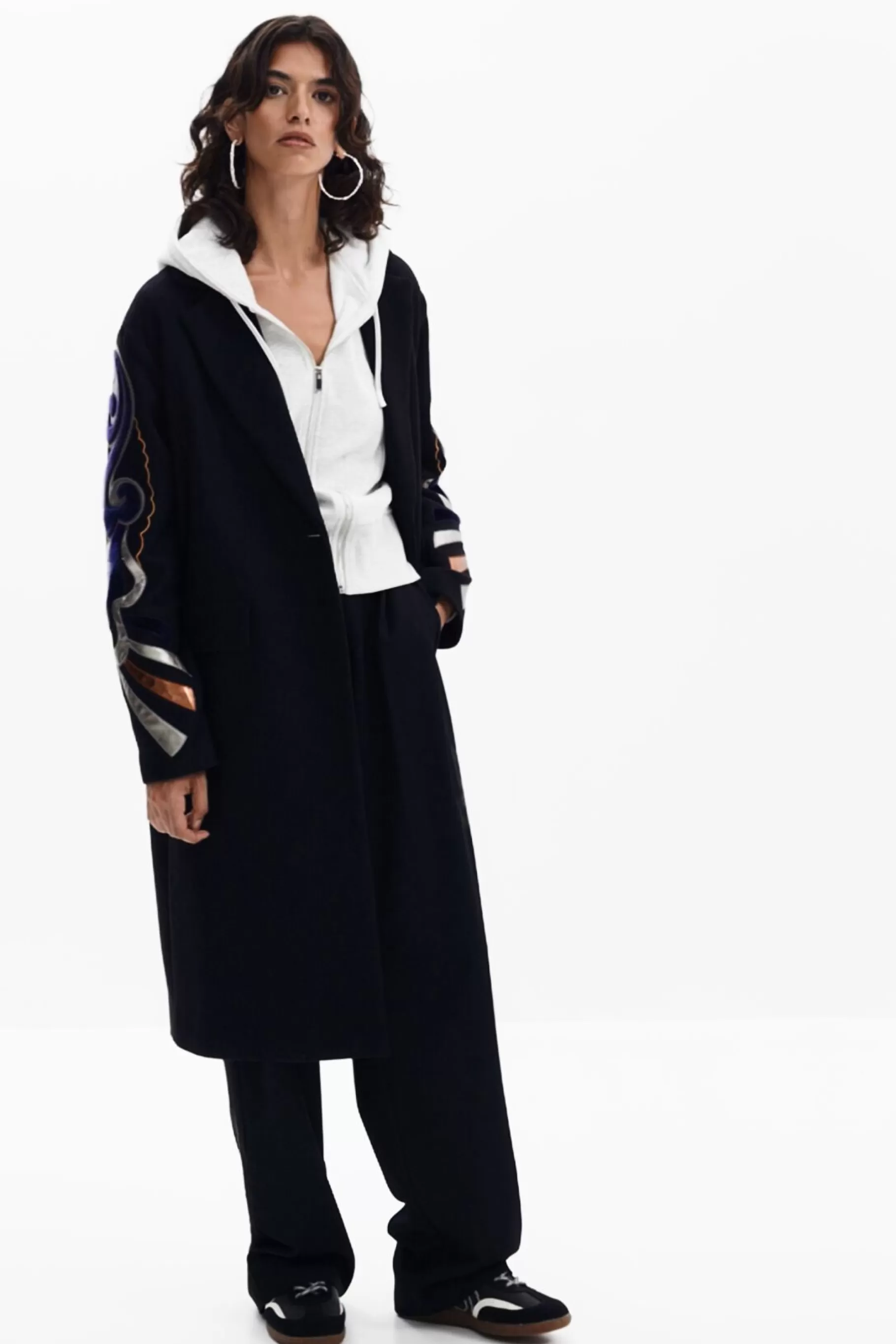 Desigual Abrigo mangas estampadas*Mujer Abrigos Y Chaquetas