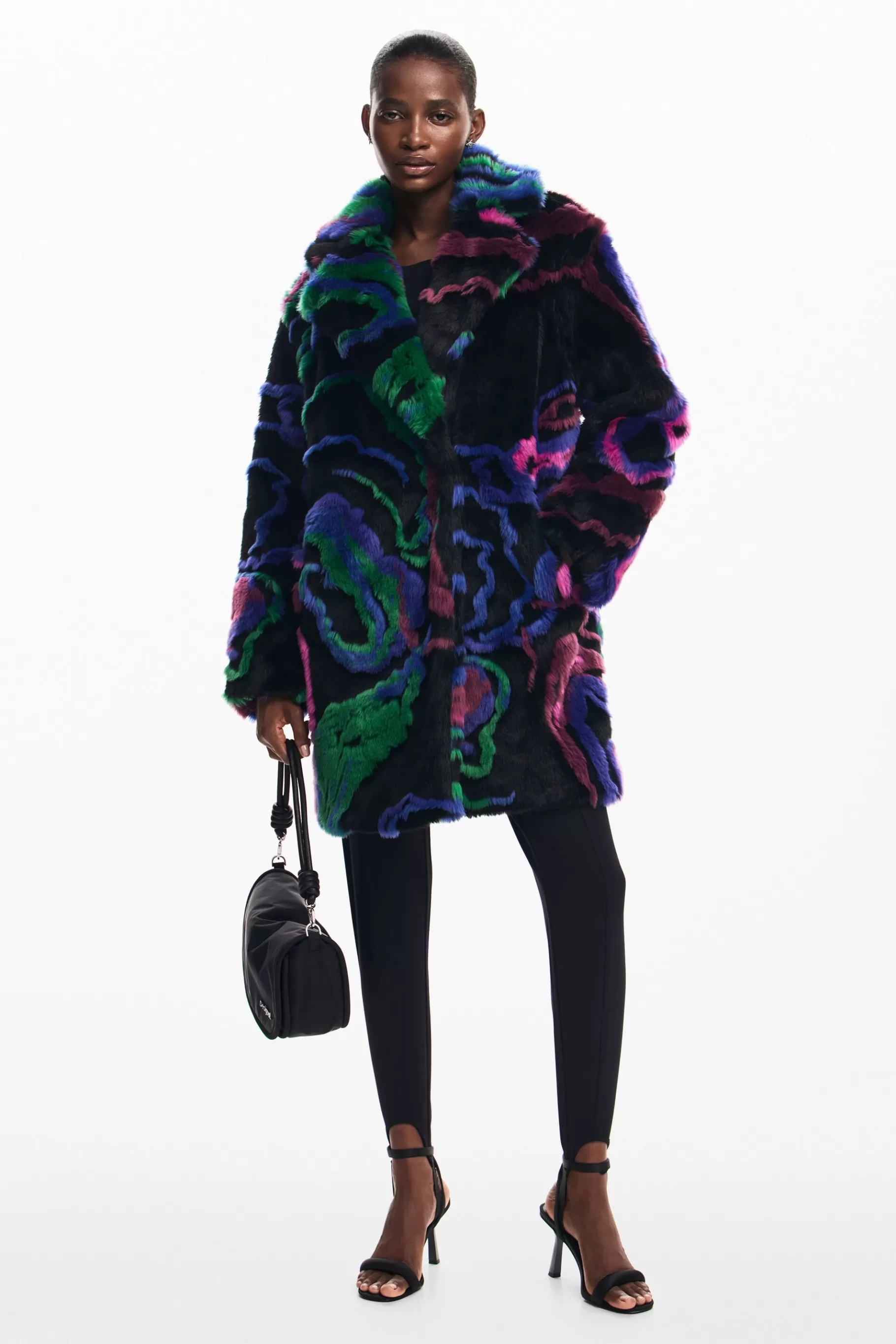 Desigual Abrigo pelo*Mujer Abrigos Y Chaquetas
