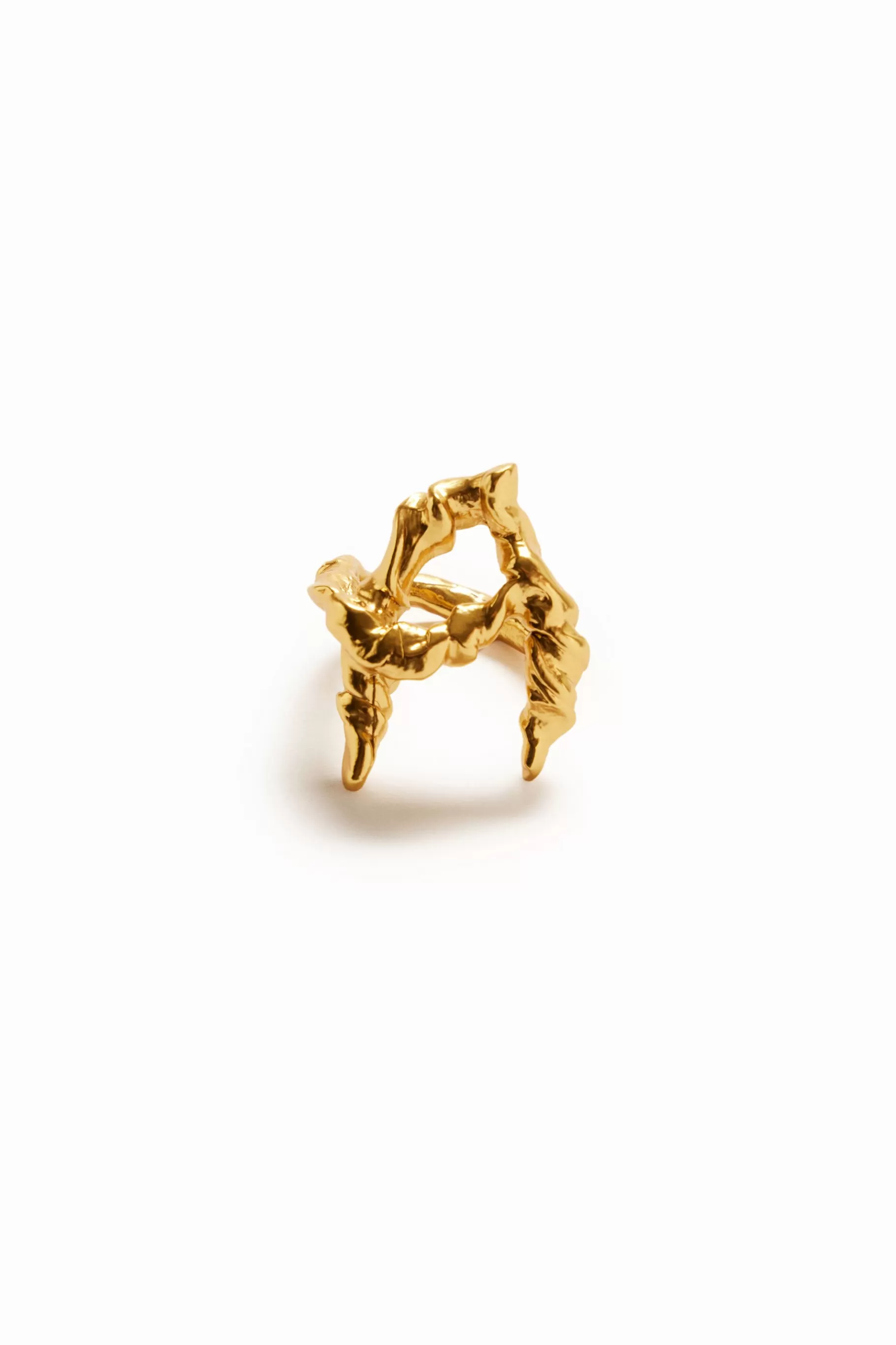 Desigual Anillo letra A baño oro Zalio*Mujer Joyería
