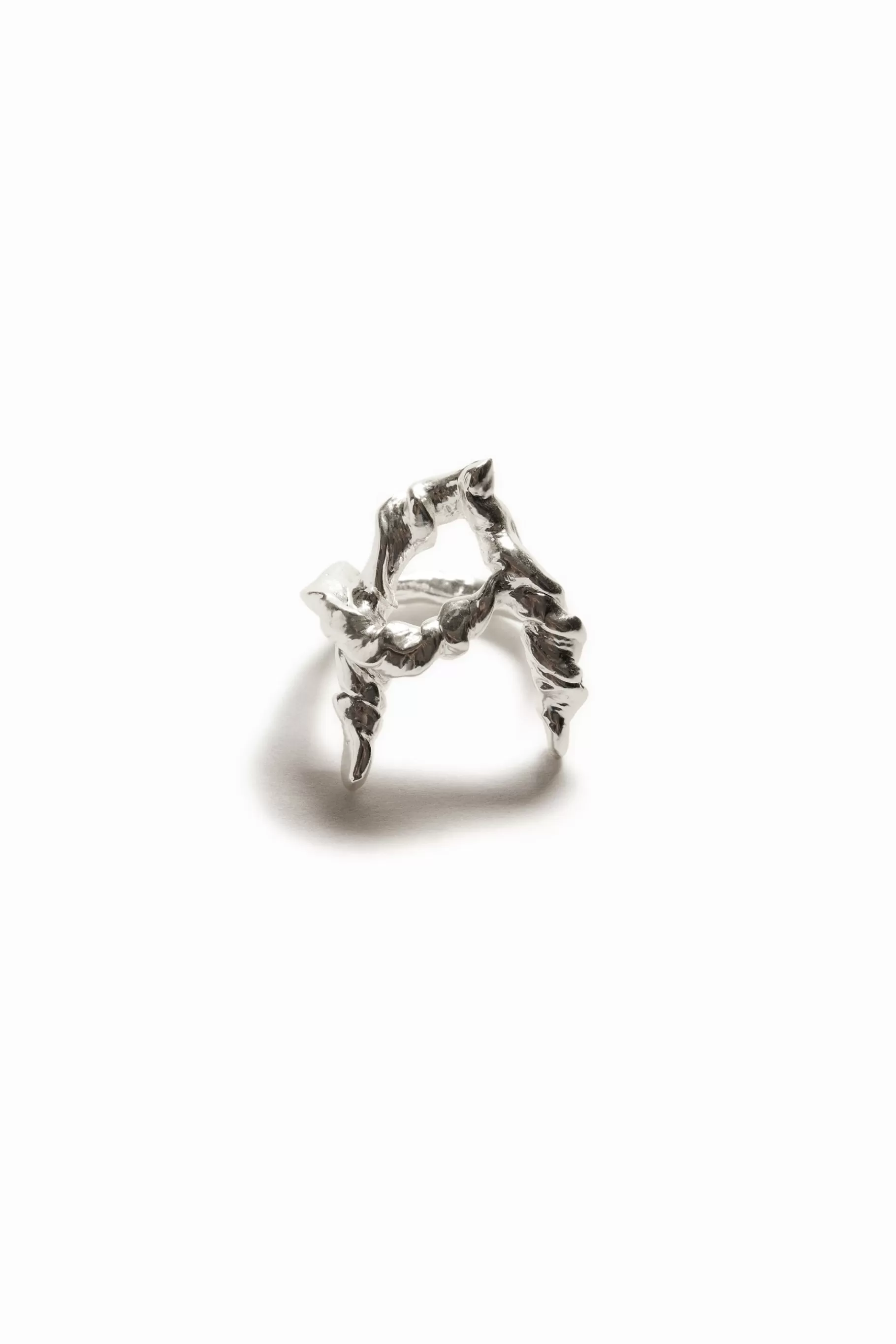 Desigual Anillo letra A baño plata Zalio*Mujer Joyería