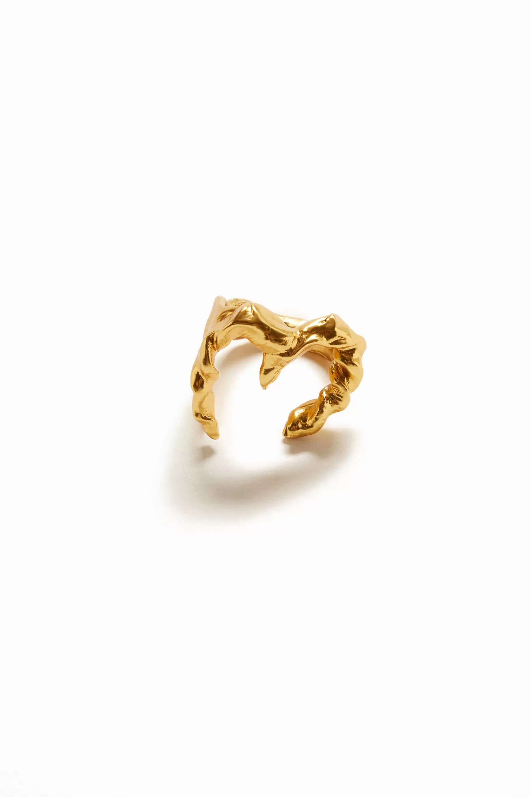 Desigual Anillo letra M baño oro Zalio*Mujer Joyería