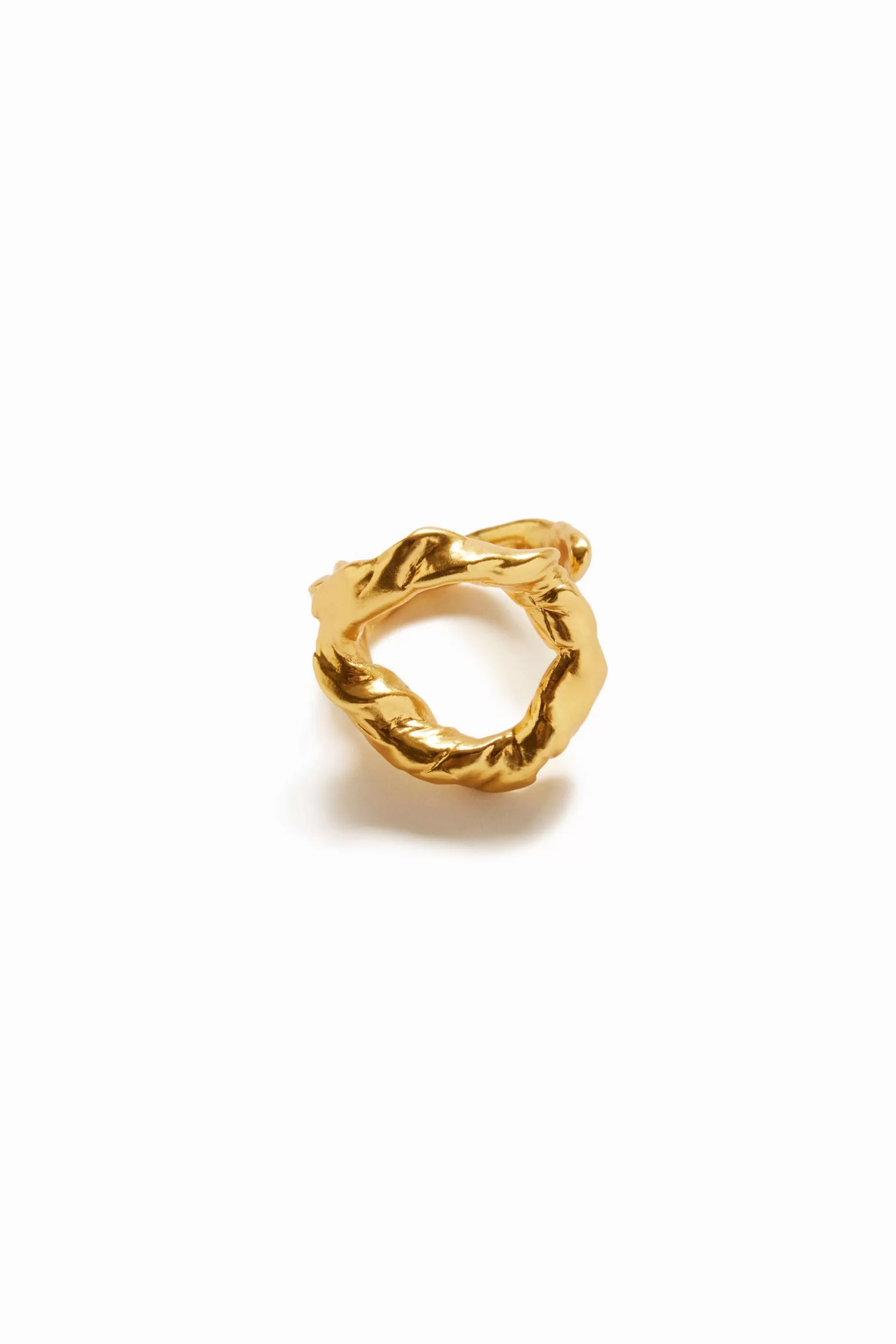 Desigual Anillo letra O baño oro Zalio*Mujer Joyería