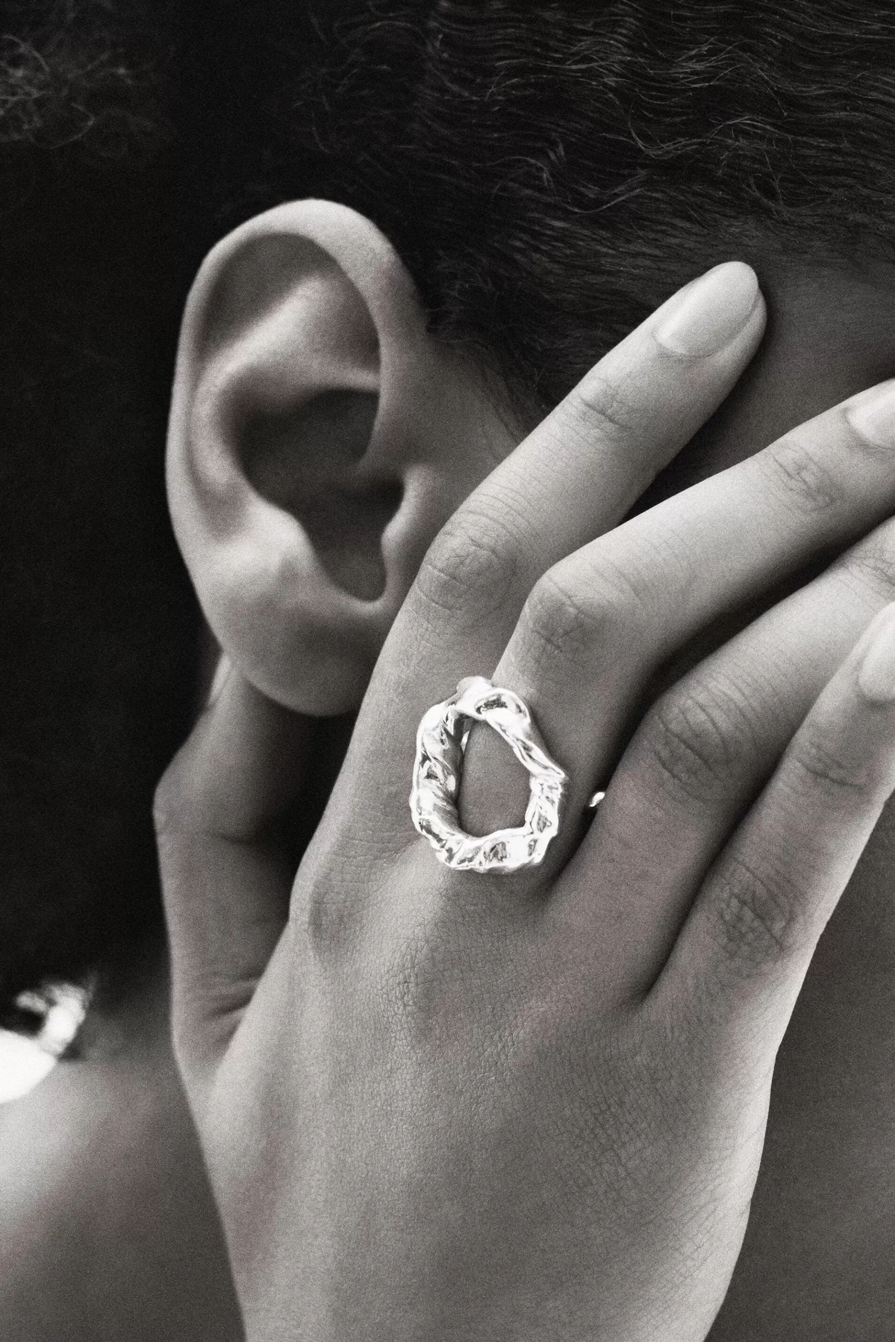 Desigual Anillo letra O baño oro Zalio*Mujer Joyería