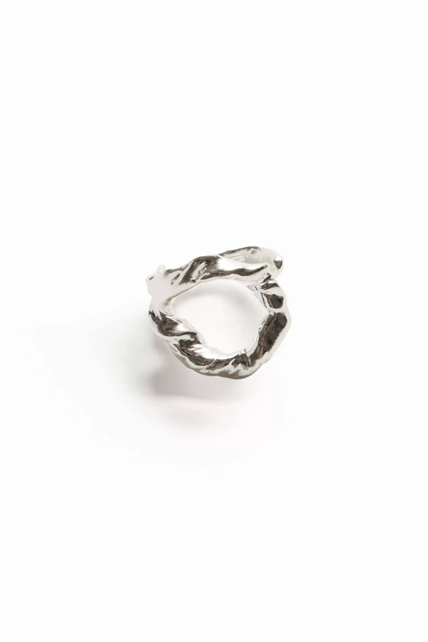 Desigual Anillo letra O baño plata Zalio*Mujer Joyería