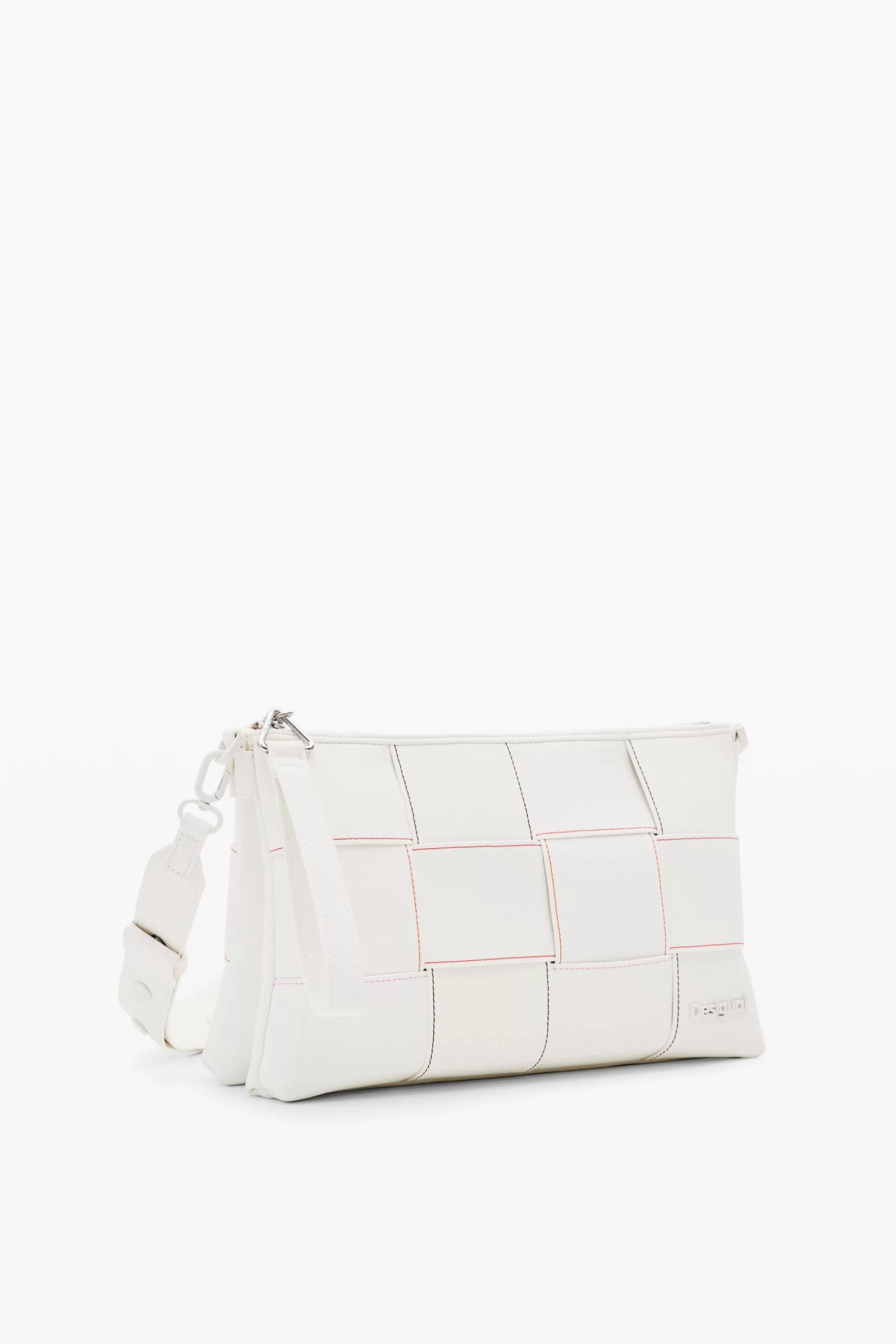 Desigual Bandolera M trenzado pespuntes*Mujer Bolsos