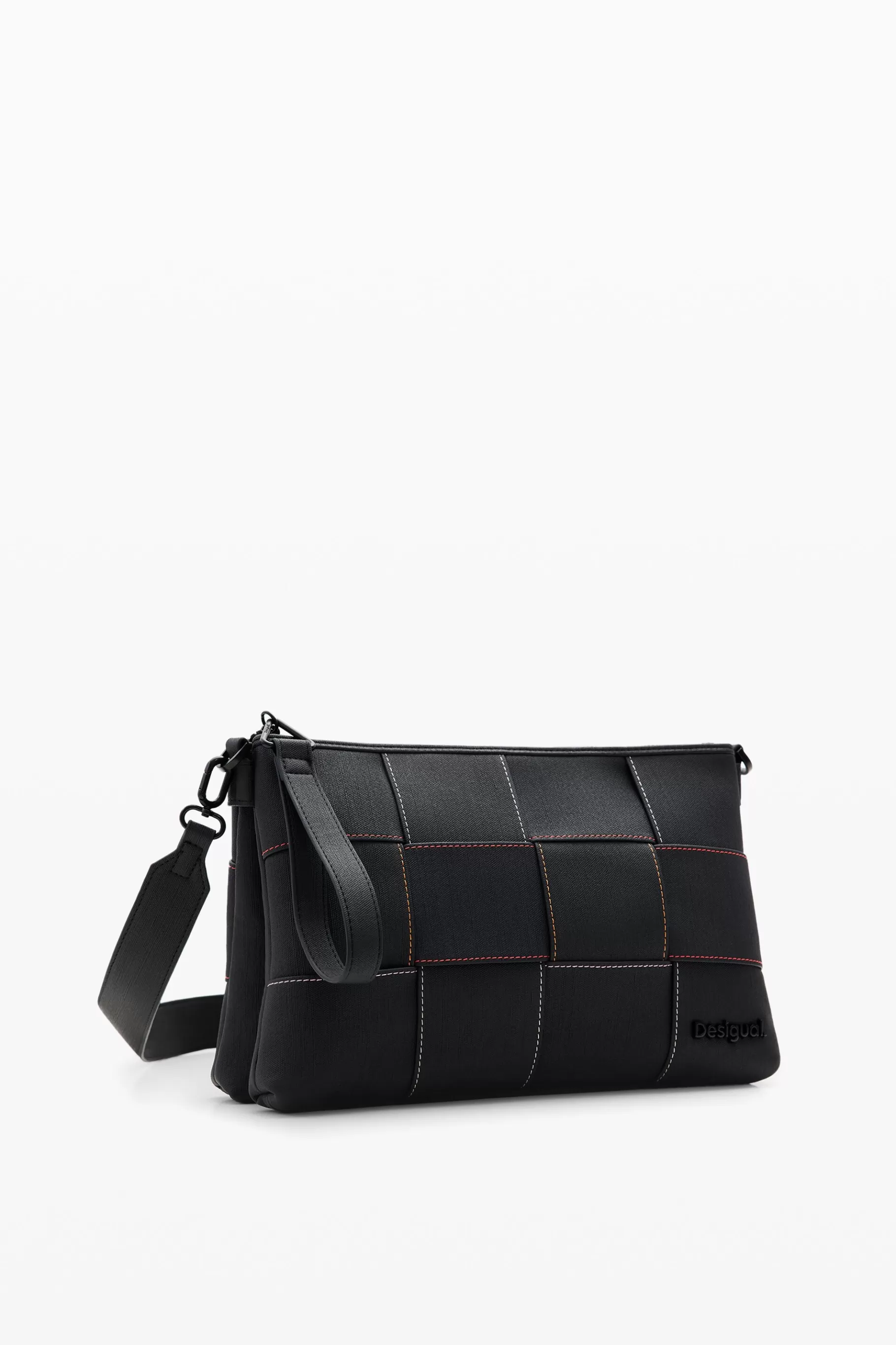 Desigual Bandolera M trenzado pespuntes*Mujer Bolsos | Bolsos Bandolera