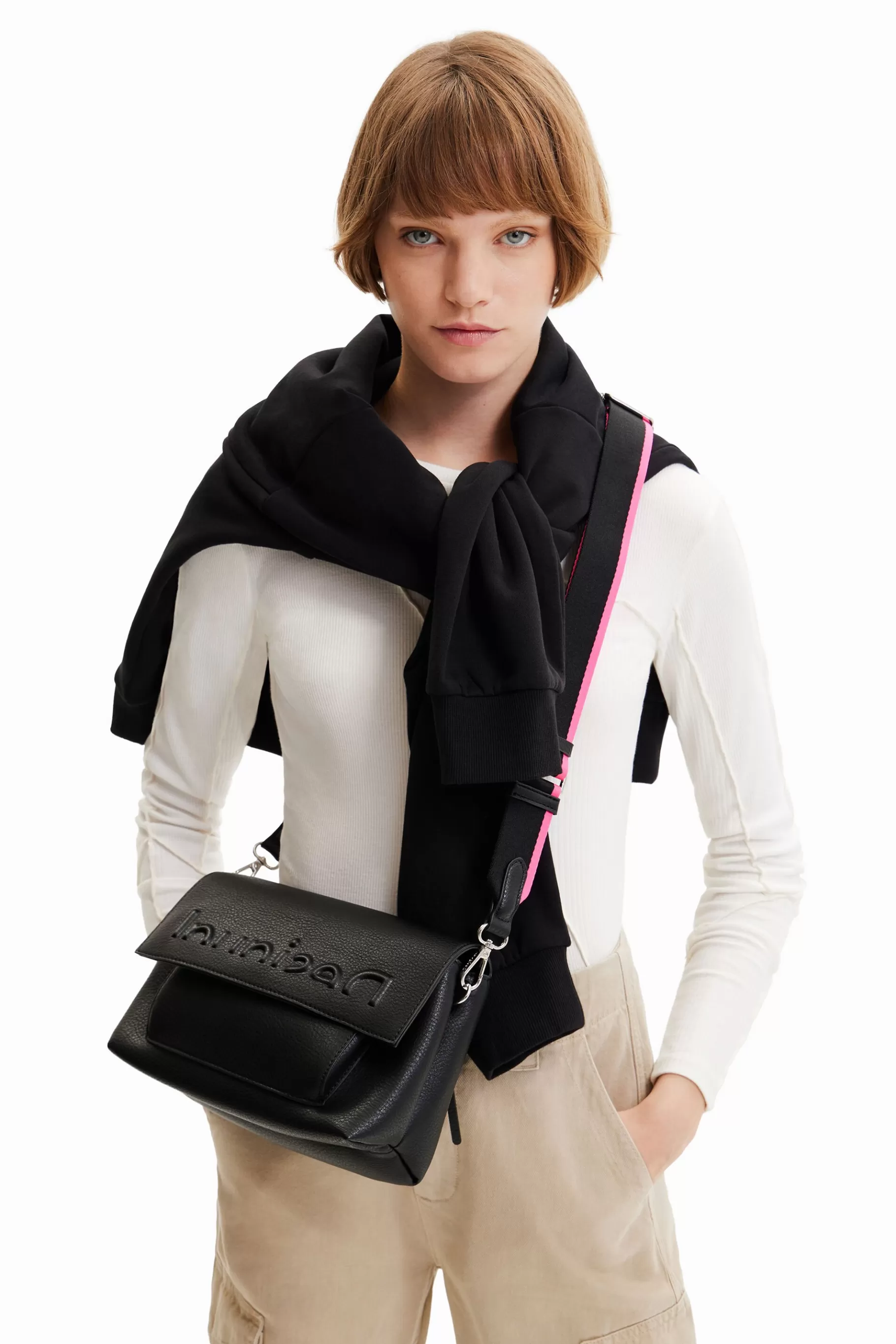 Desigual Bandolera mediana half logo*Mujer Bolsos | Bolsos Bandolera