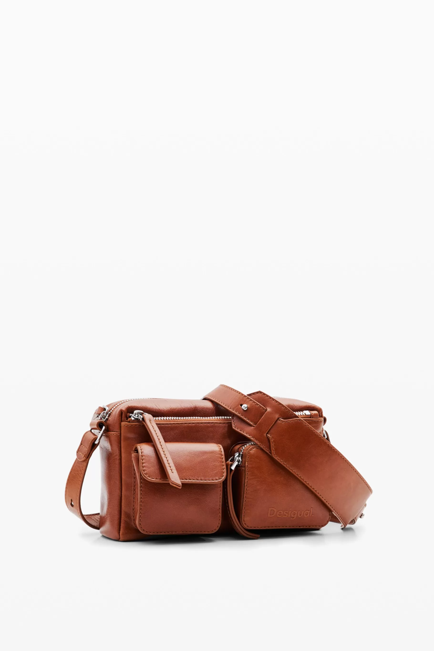 Desigual Bandolera piel S bolsillos*Mujer Bolsos | Bolsos De Piel