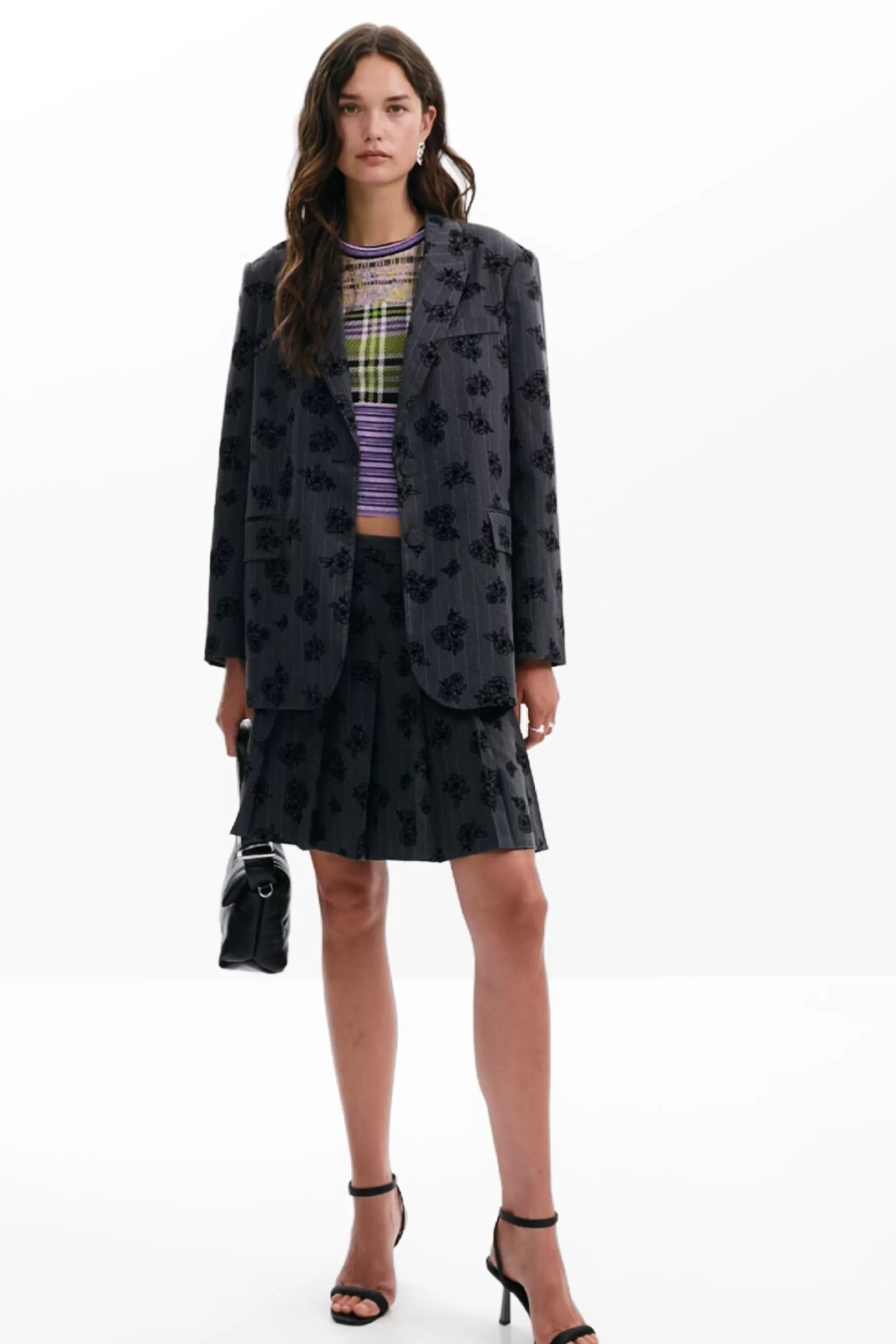 Desigual Blazer flores*Mujer Abrigos Y Chaquetas