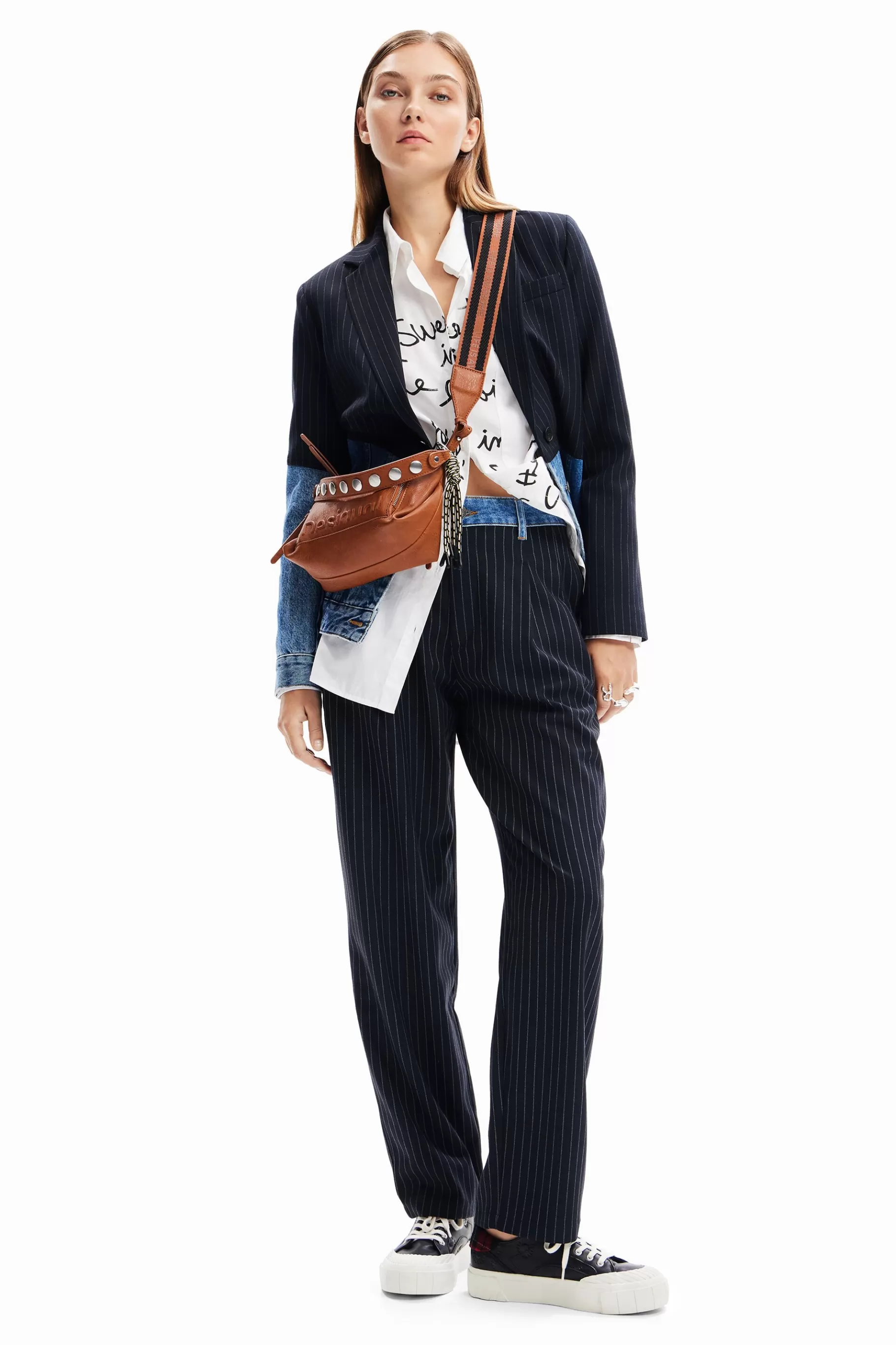 Desigual Blazer híbrida denim*Mujer Abrigos Y Chaquetas