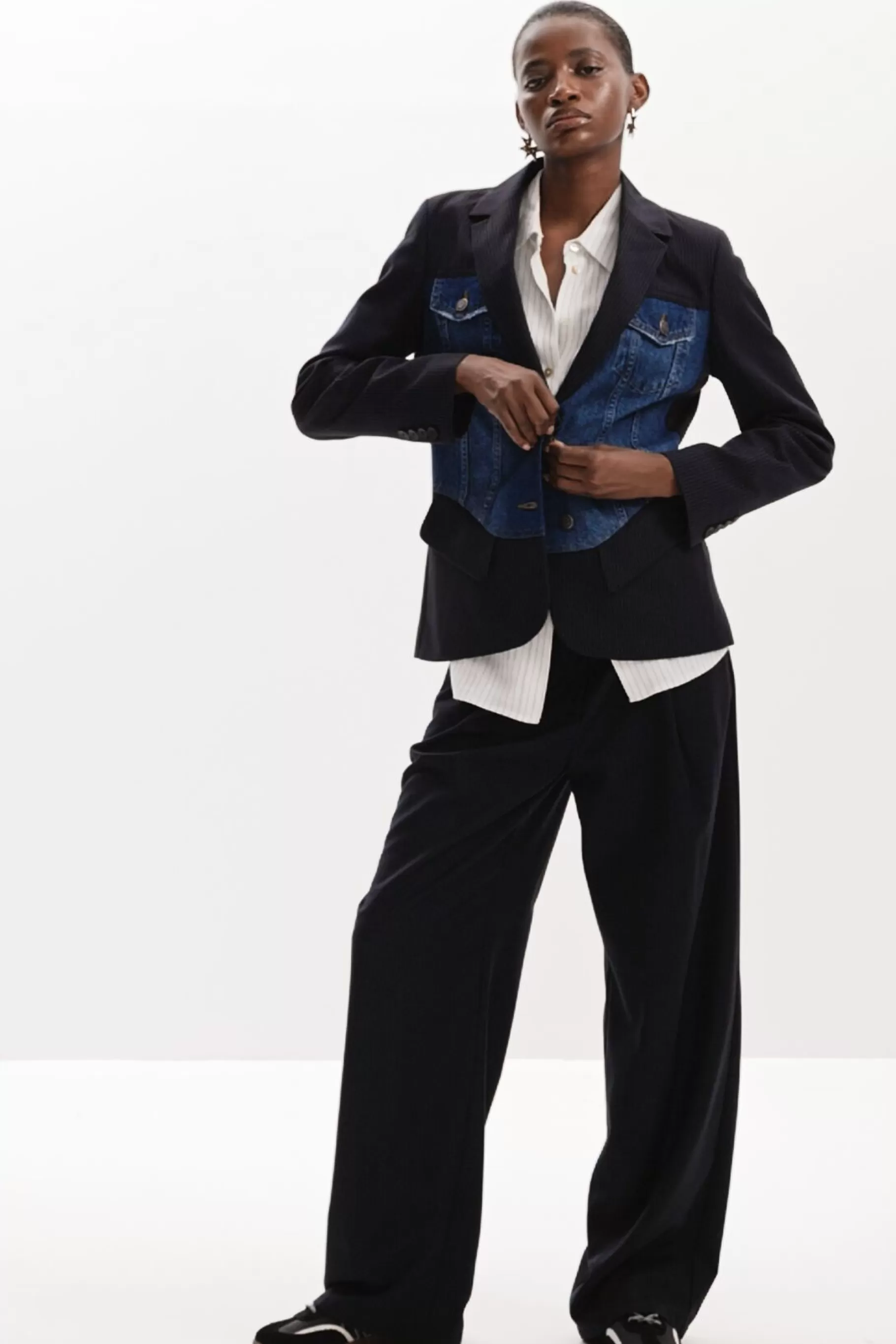 Desigual Blazer híbrida trucker*Mujer Abrigos Y Chaquetas