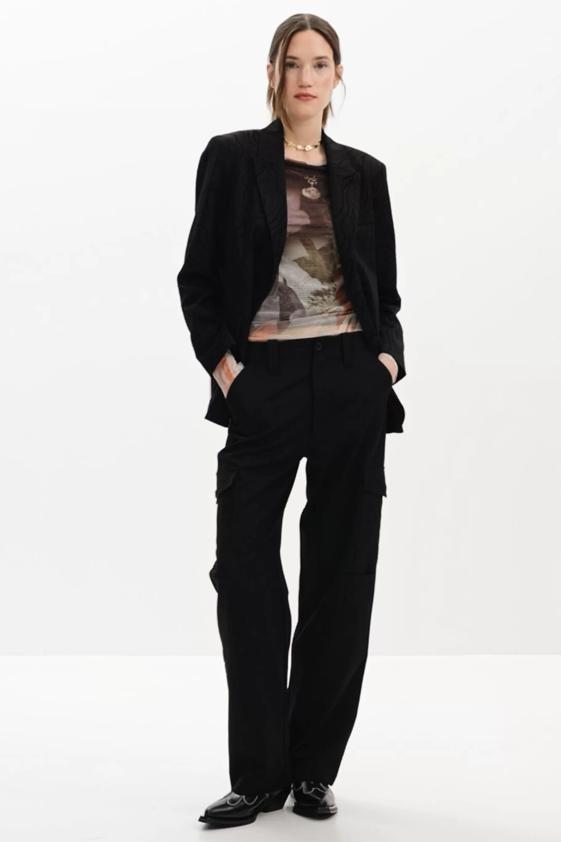 Desigual Blazer troquelada*Mujer Abrigos Y Chaquetas
