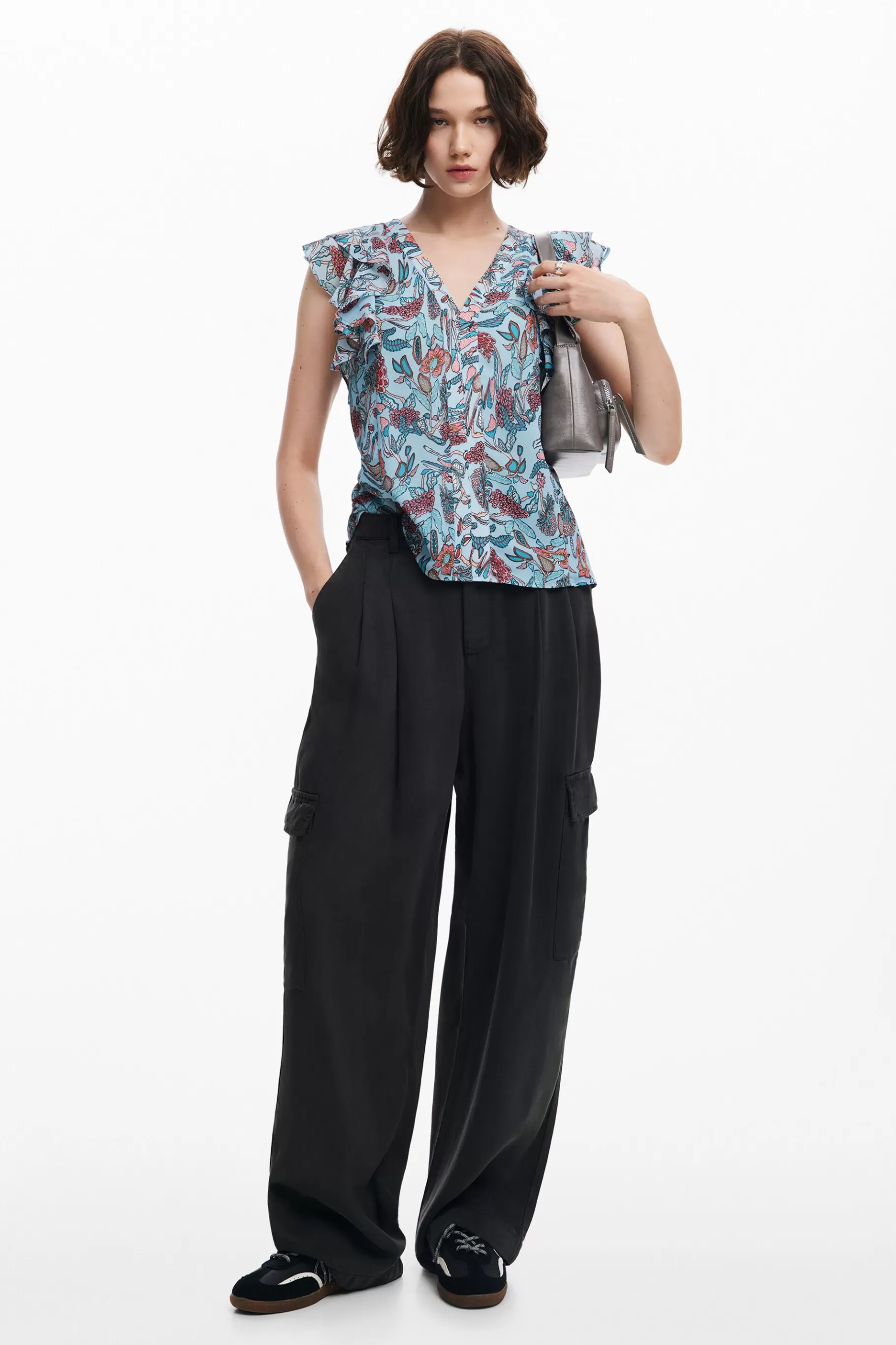 Desigual Blusa estampado flores*Mujer Camisas Y Blusas
