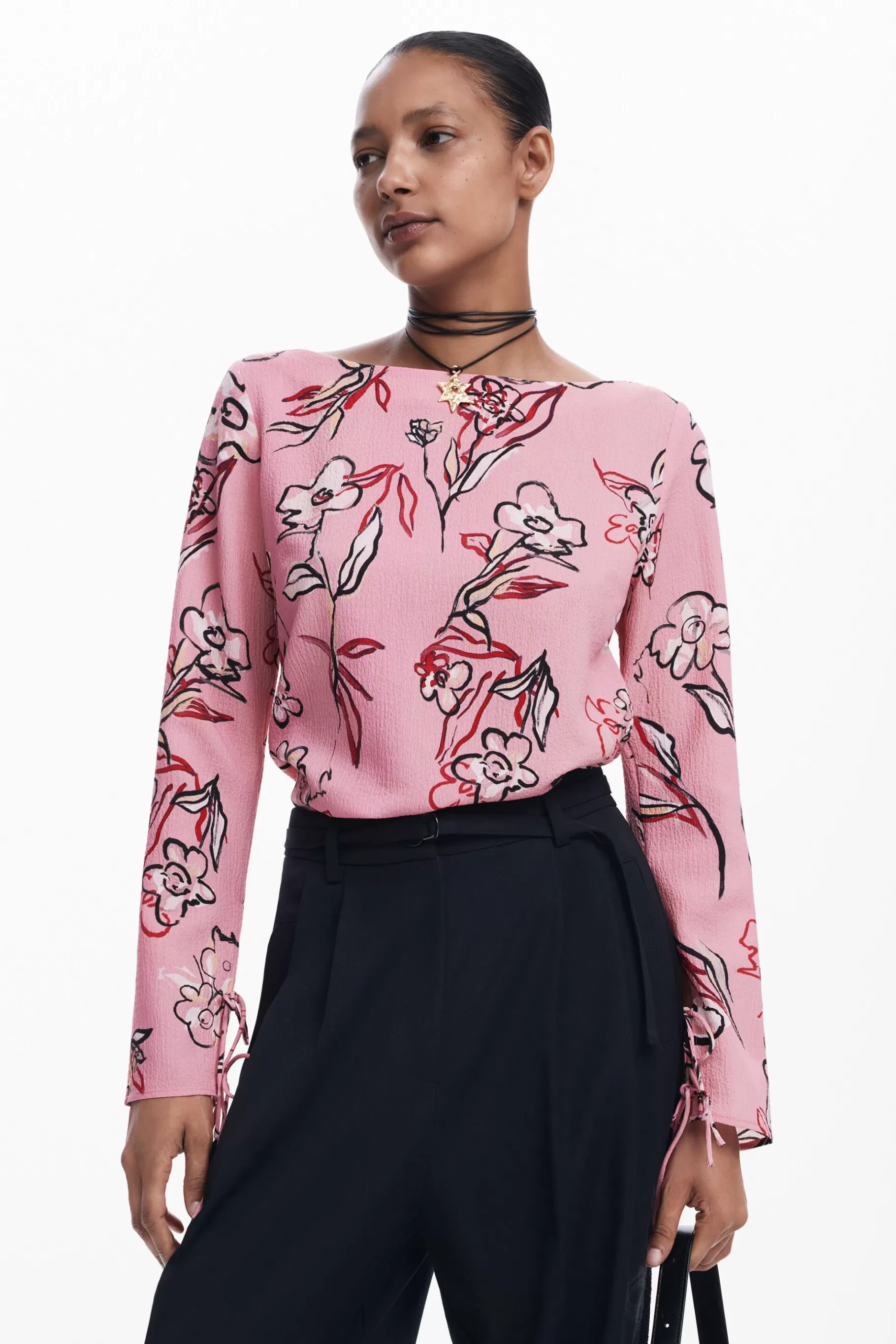 Desigual Blusa flores*Mujer Camisas Y Blusas