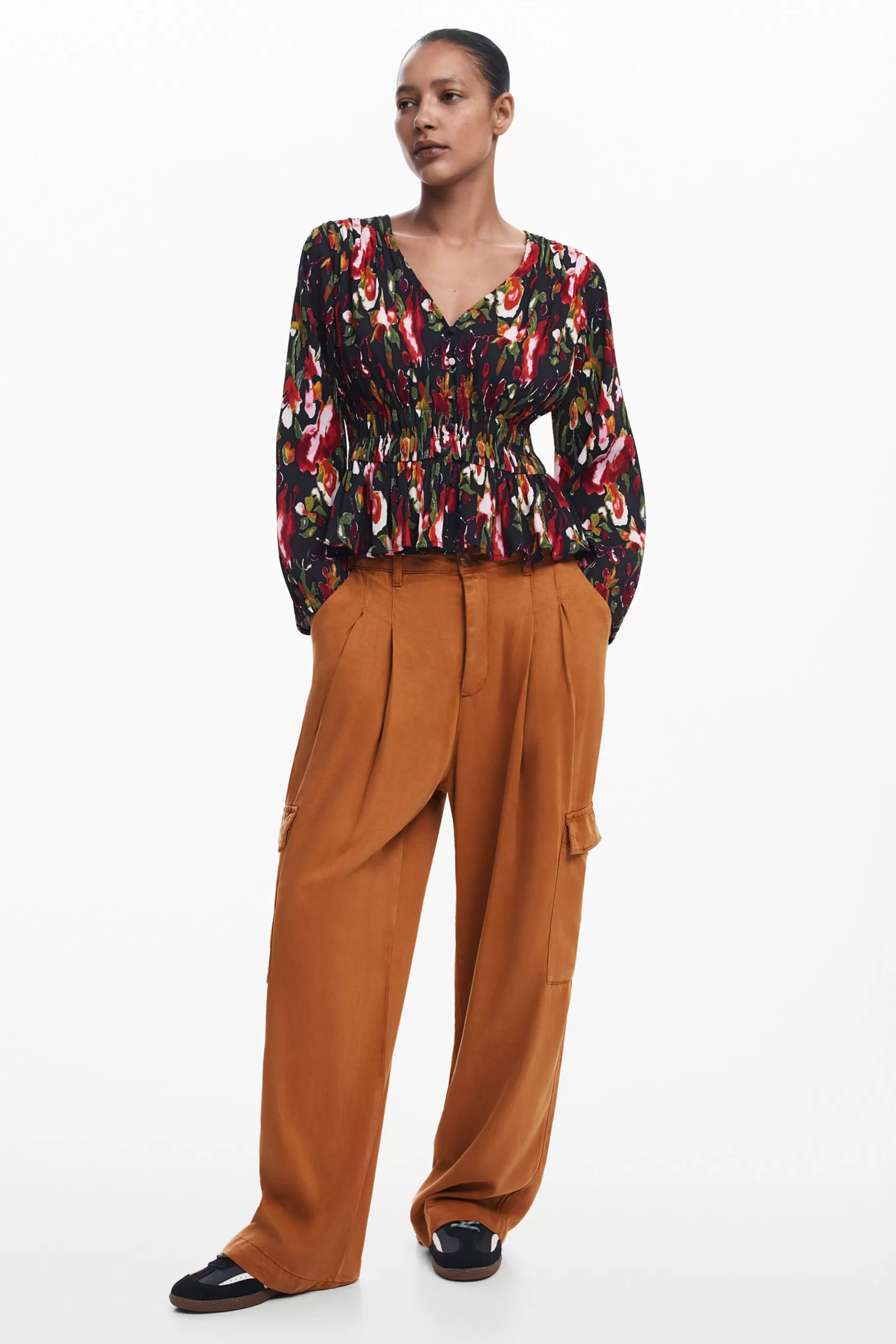 Desigual Blusa flores*Mujer Camisas Y Blusas