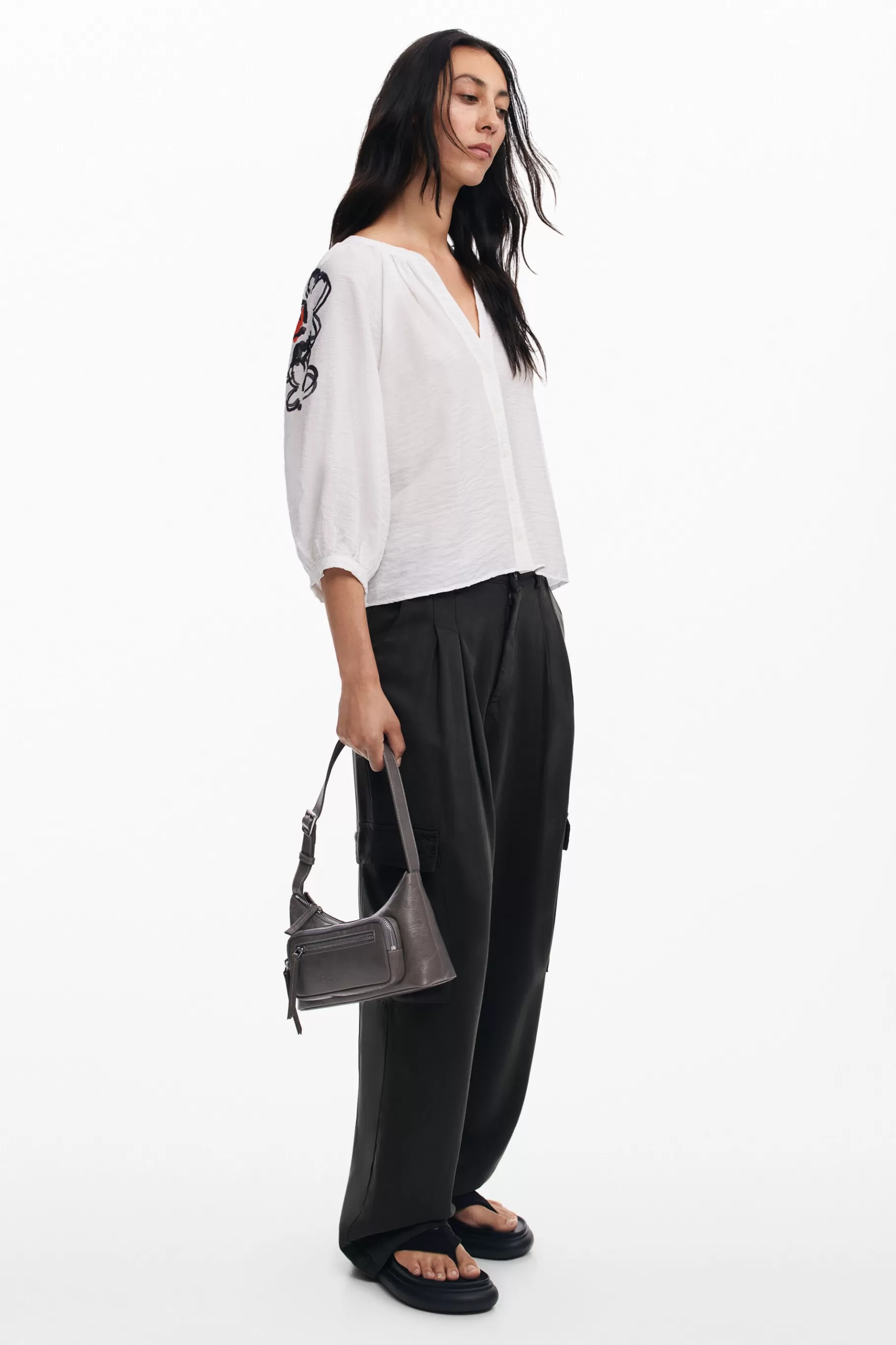 Desigual Blusa flores*Mujer Camisas Y Blusas