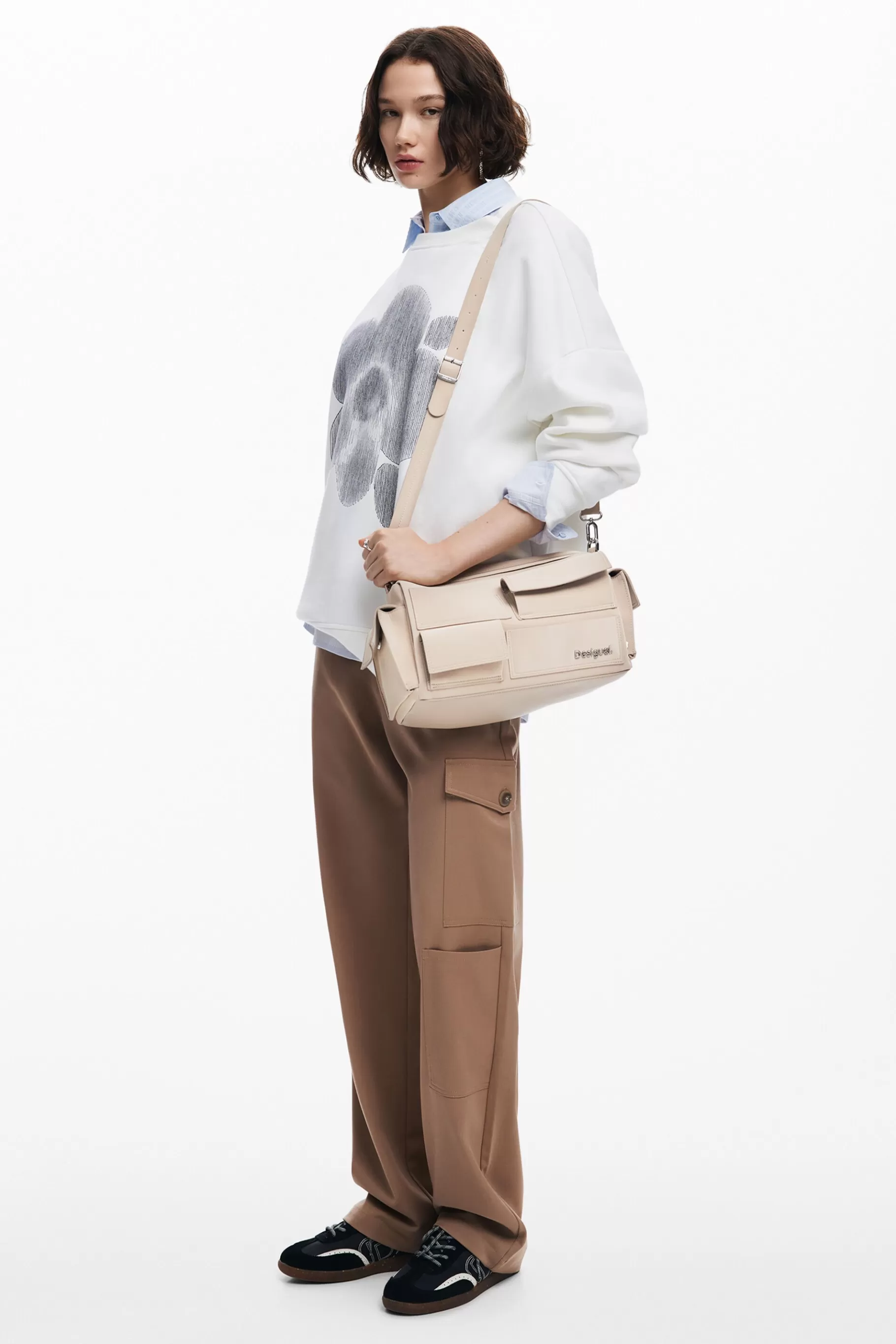 Desigual Bolso baguette multibolsillo*Mujer Bolsos