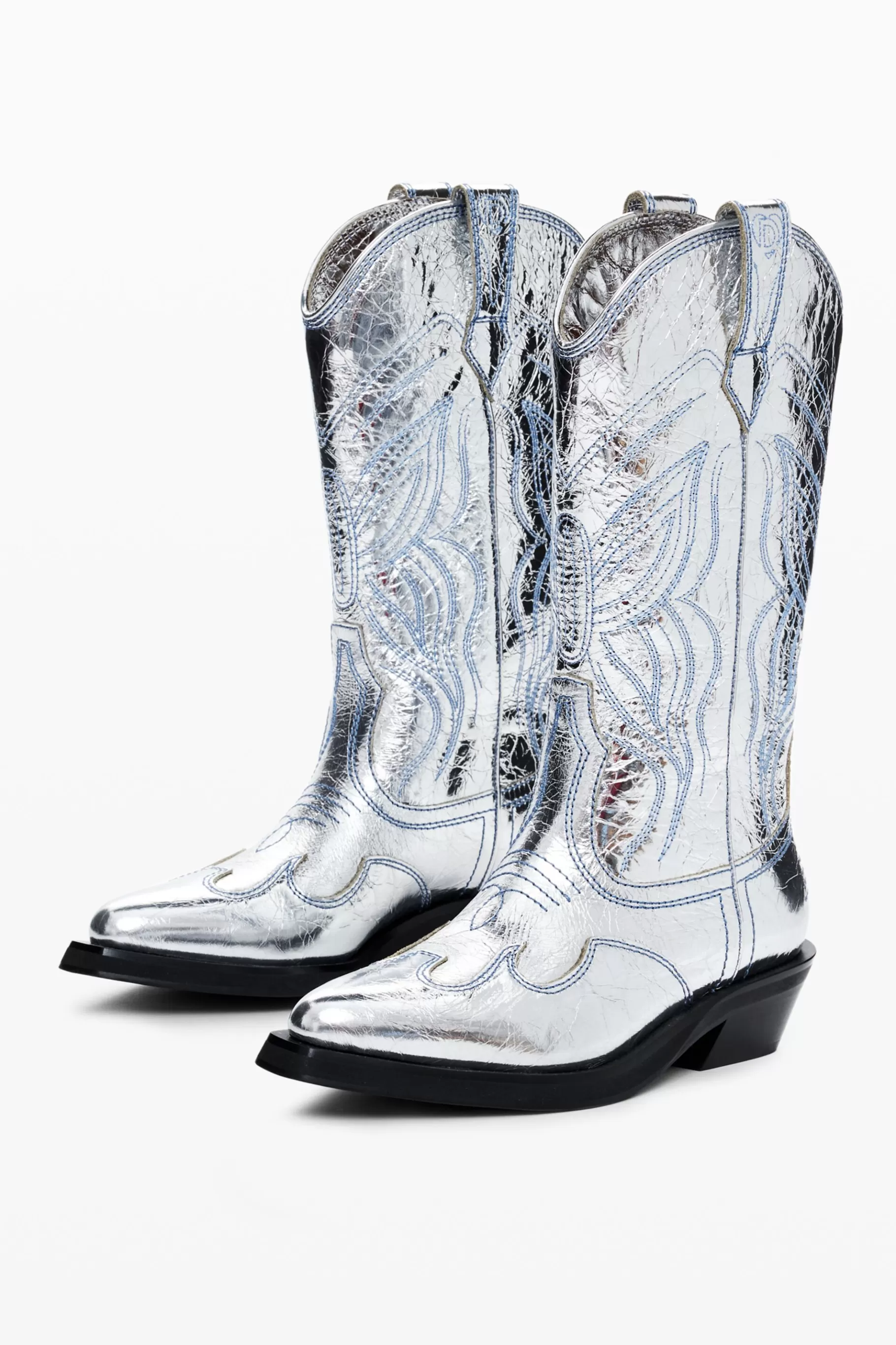 Desigual Bota cowboy metalizada*Mujer Zapatos