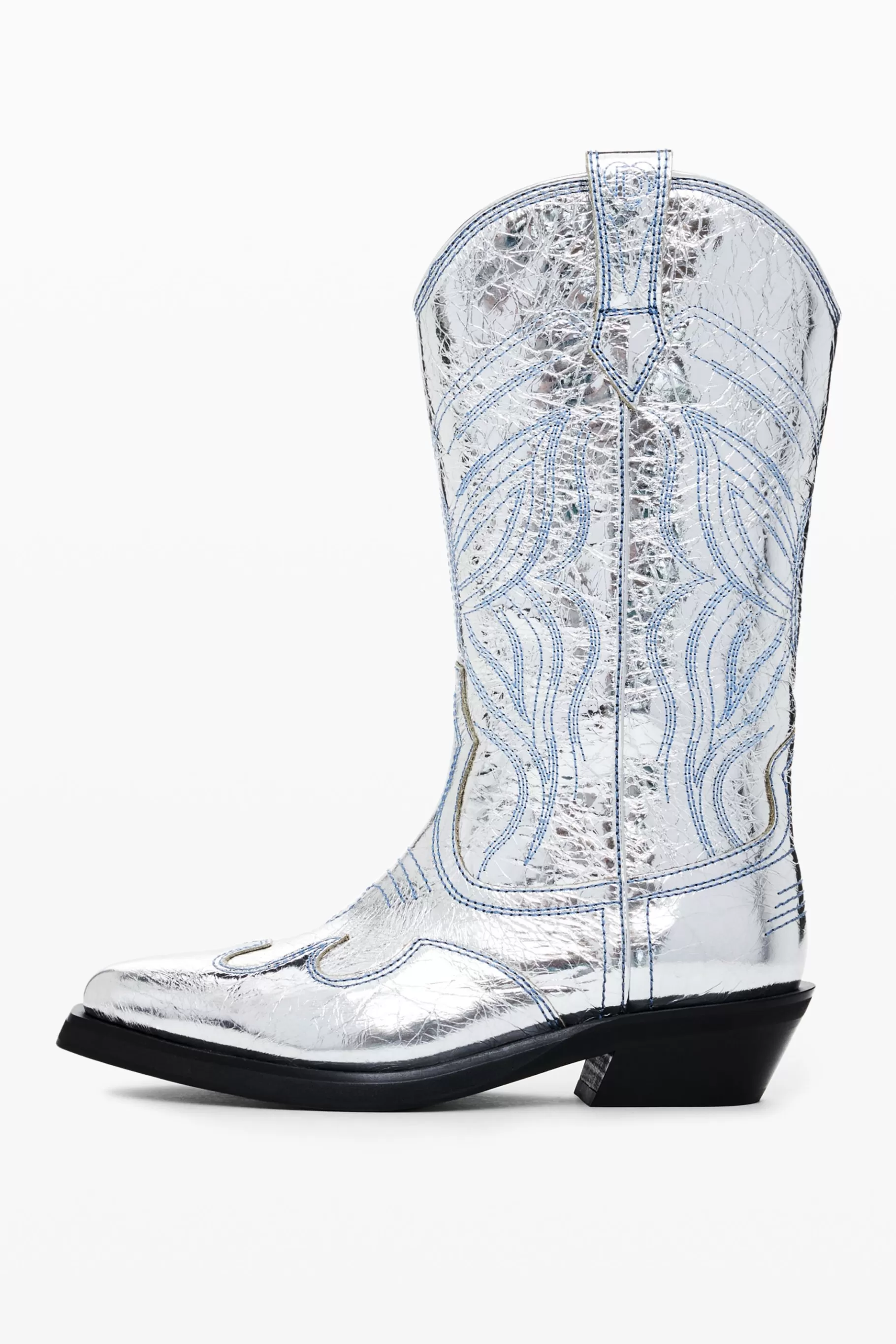 Desigual Bota cowboy metalizada*Mujer Zapatos