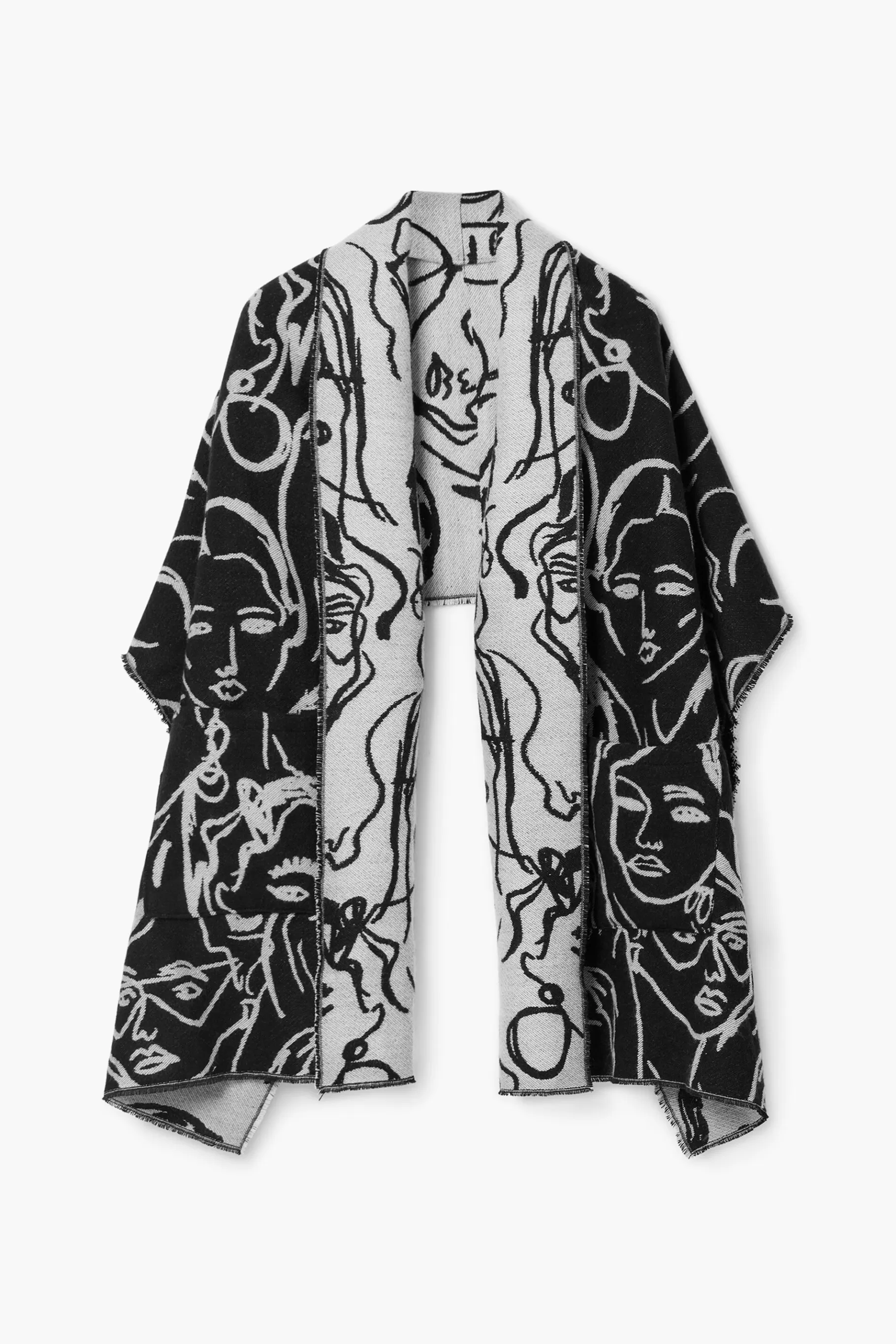 Desigual Bufanda larga caras*Mujer Bufandas Y Pañuelos
