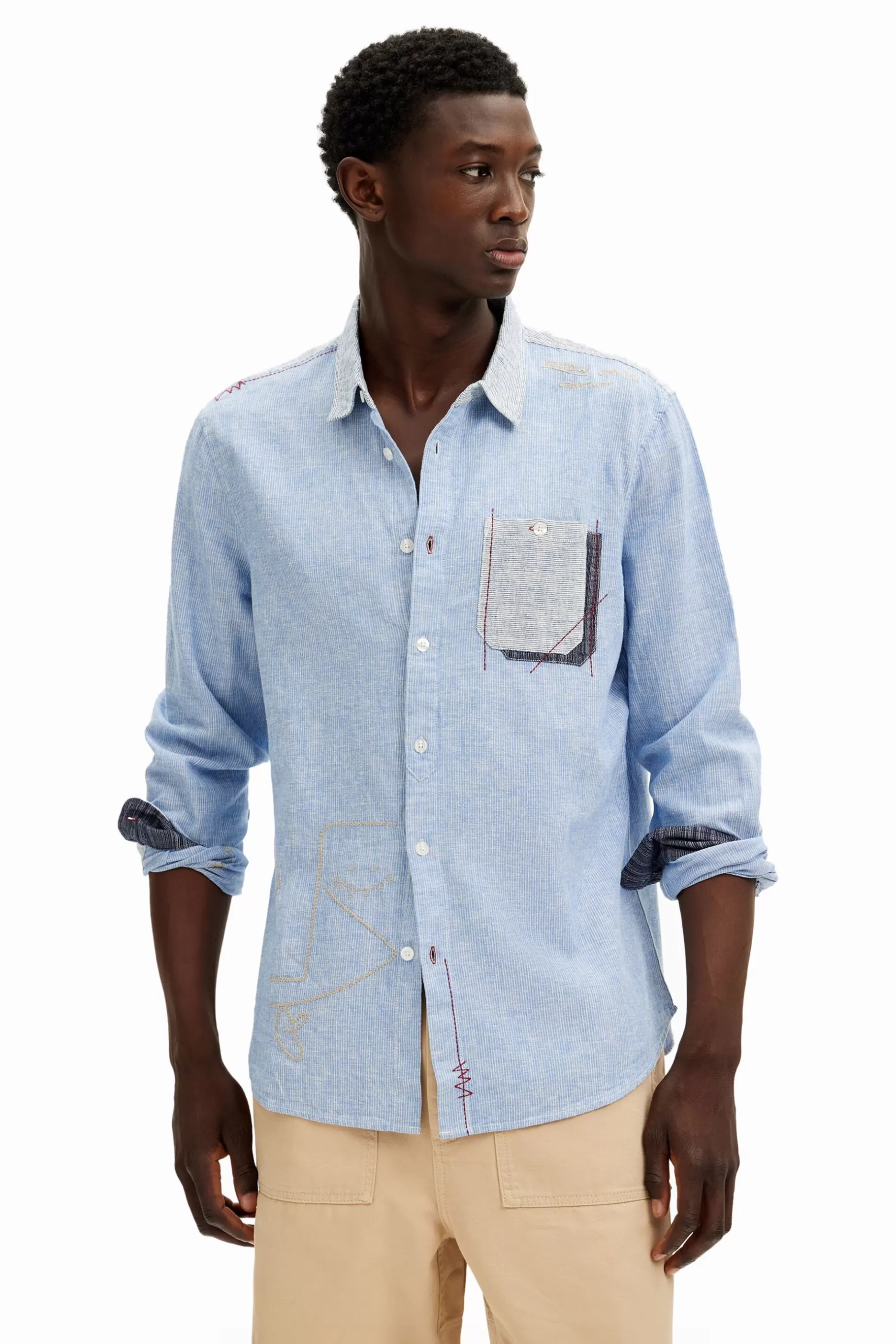 Desigual Camisa de manga larga grunge*Hombre Camisetas | Camisas