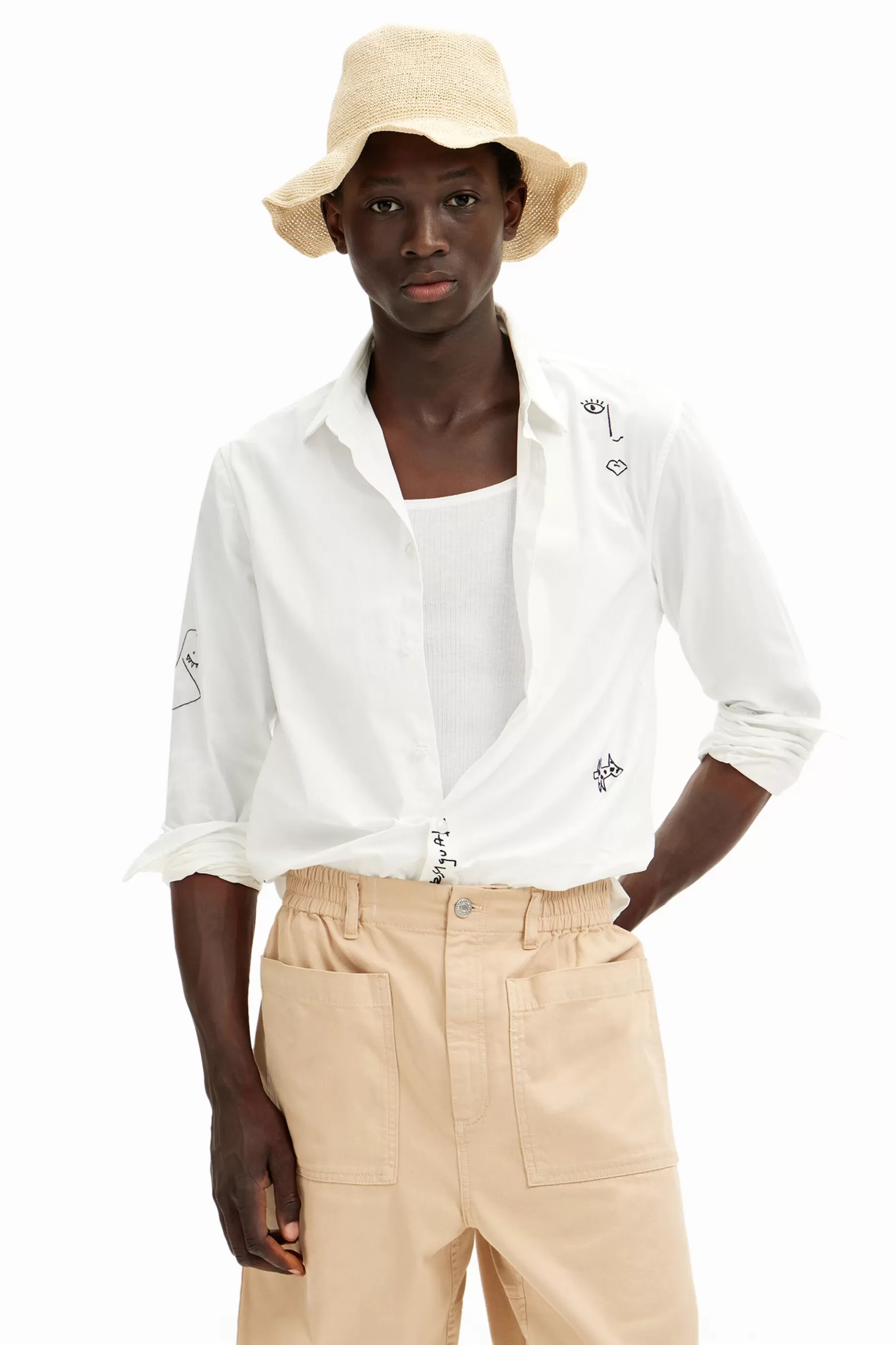 Desigual Camisa detalles bordados*Hombre Camisetas | Camisas