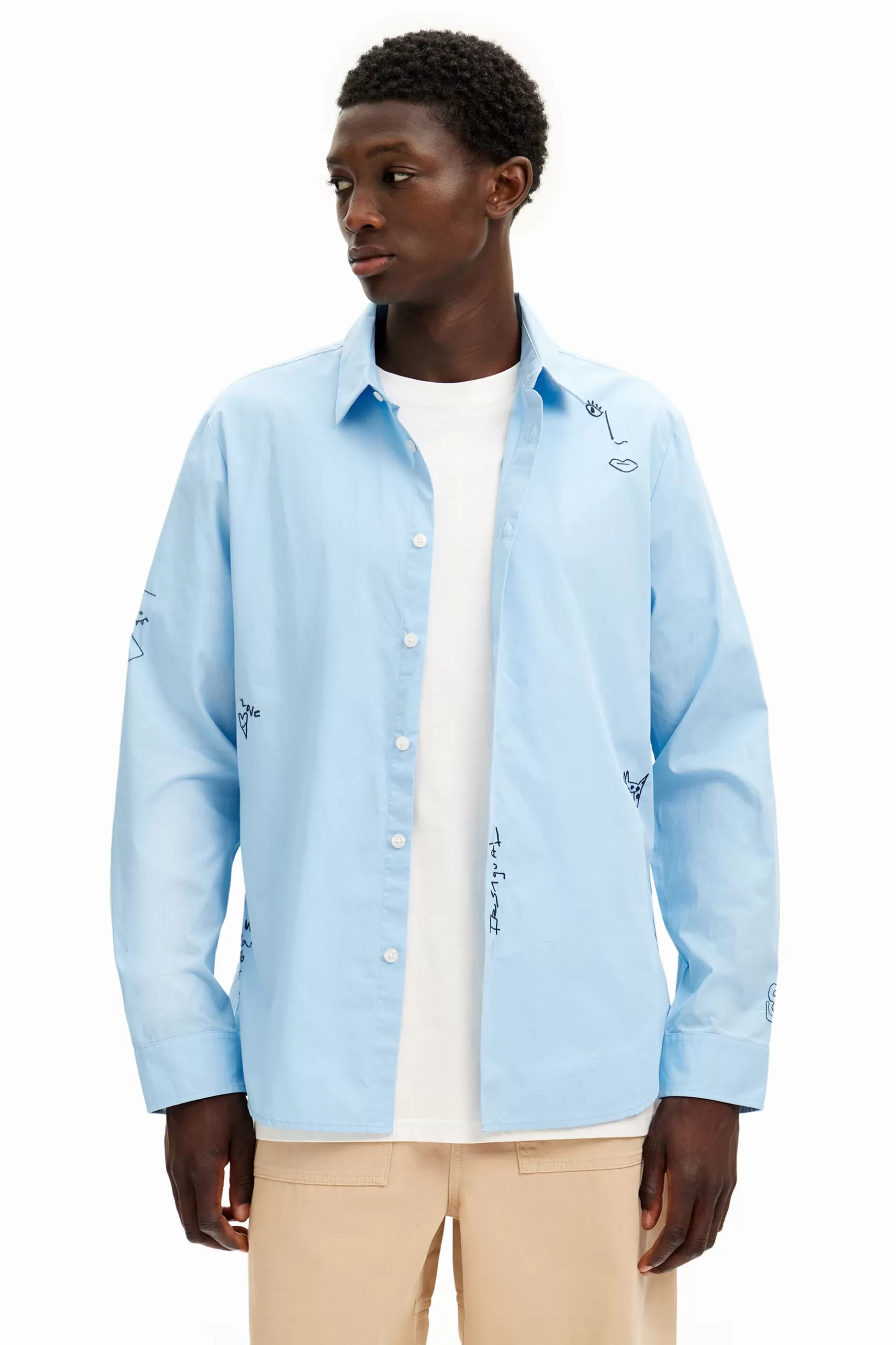 Desigual Camisa detalles bordados*Hombre Camisetas | Camisas