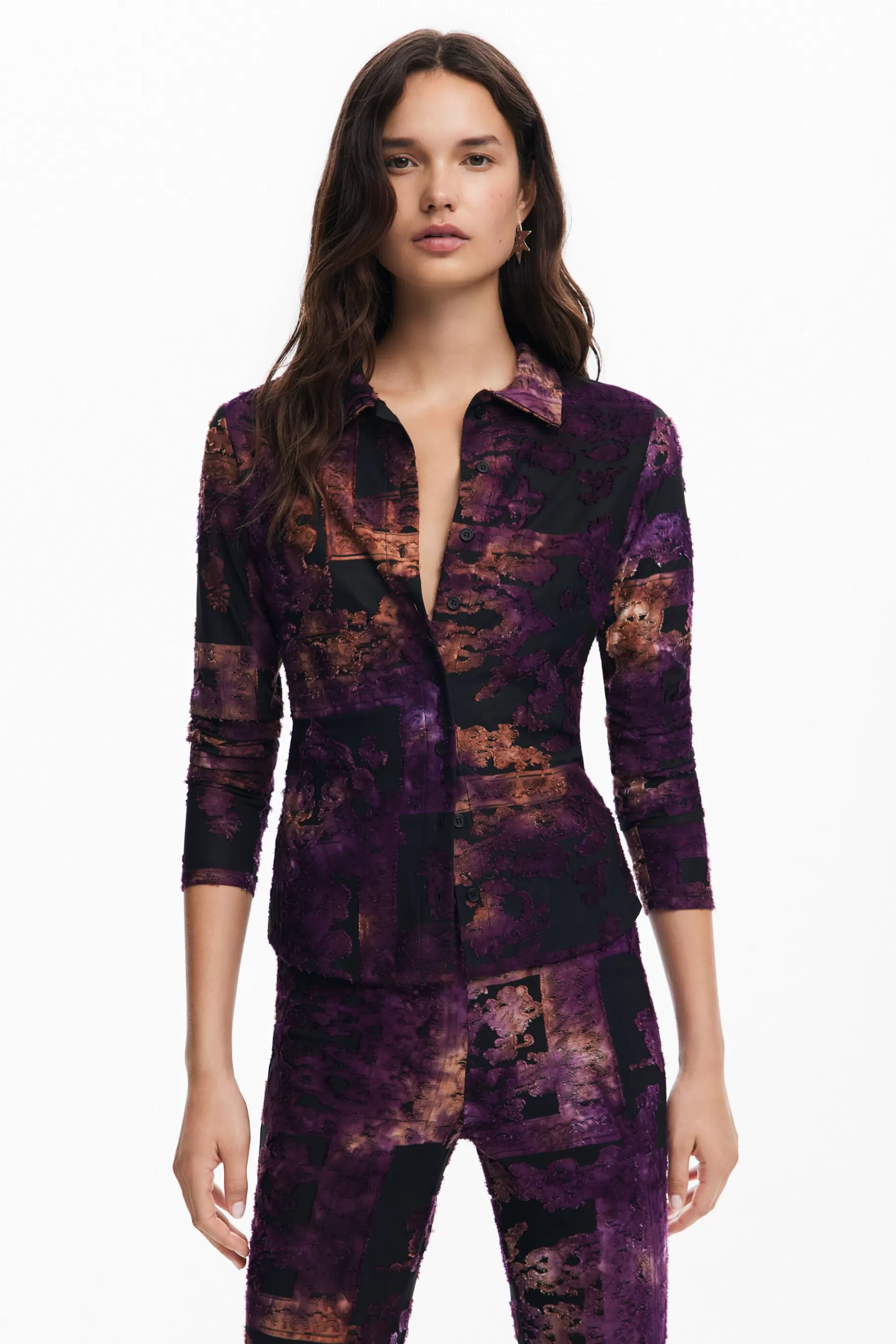 Desigual Camisa difuminados*Mujer Camisas Y Blusas | Camisetas