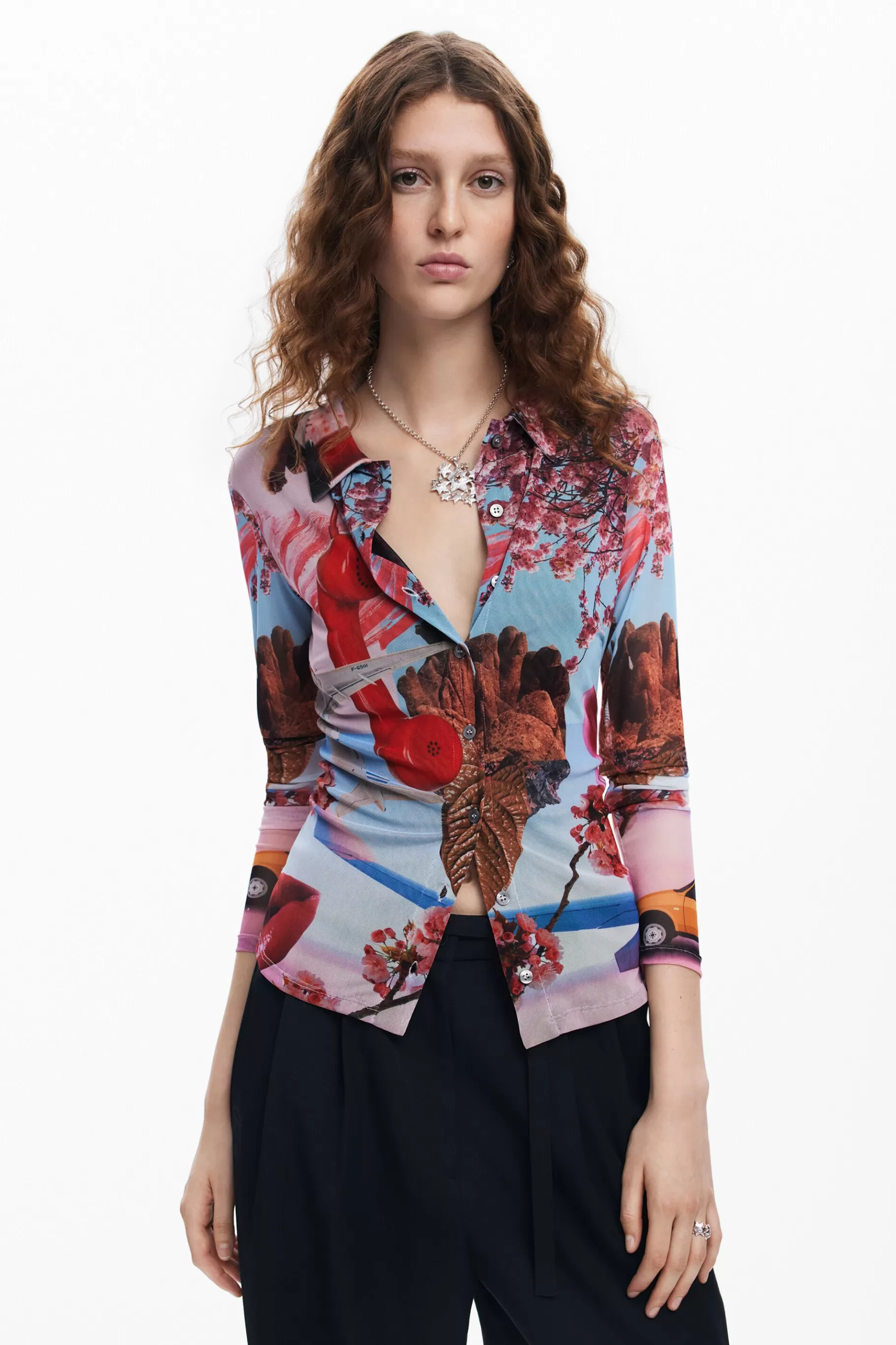 Desigual Camisa estampada M. Christian Lacroix*Mujer Camisas Y Blusas | Camisetas