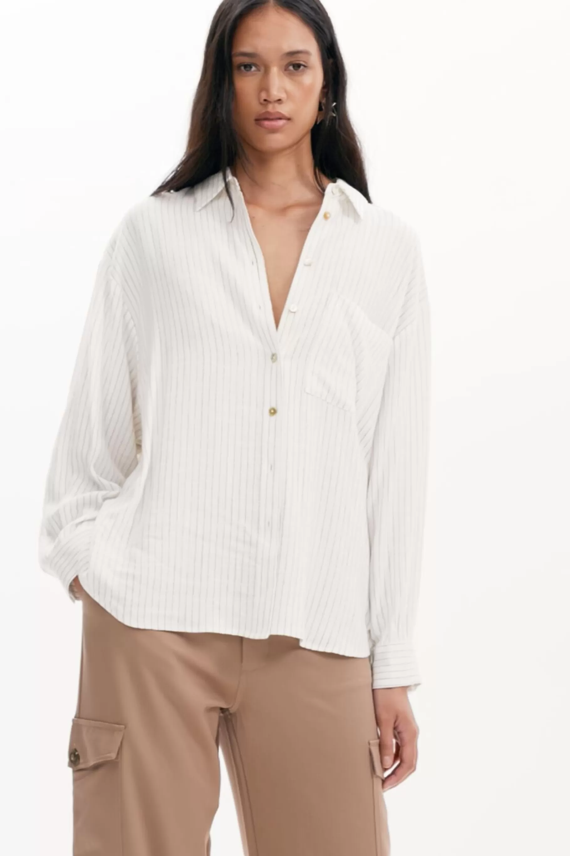 Desigual Camisa estampado rayas*Mujer Camisas Y Blusas