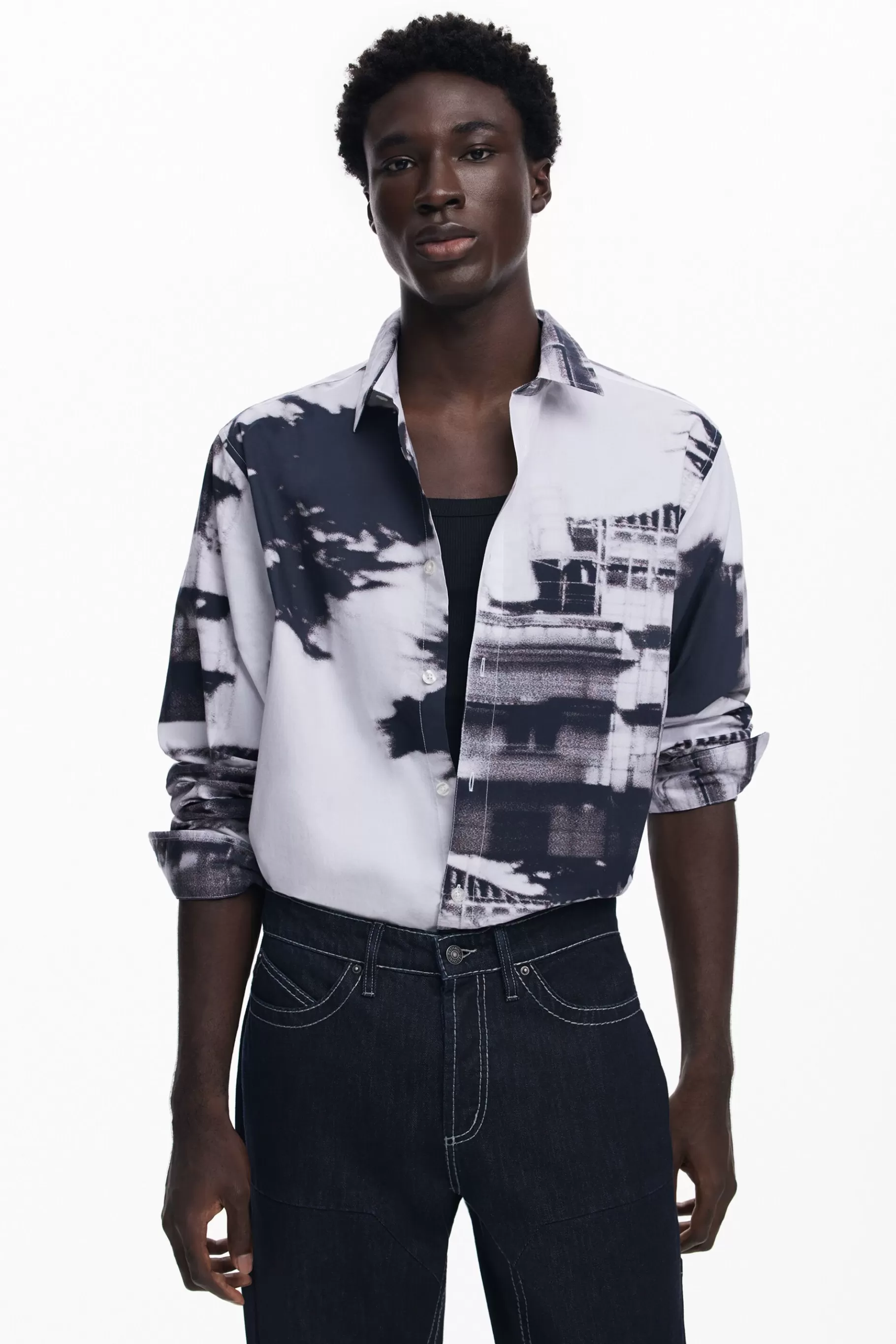 Desigual Camisa estampado urbano*Hombre Camisetas | Camisas