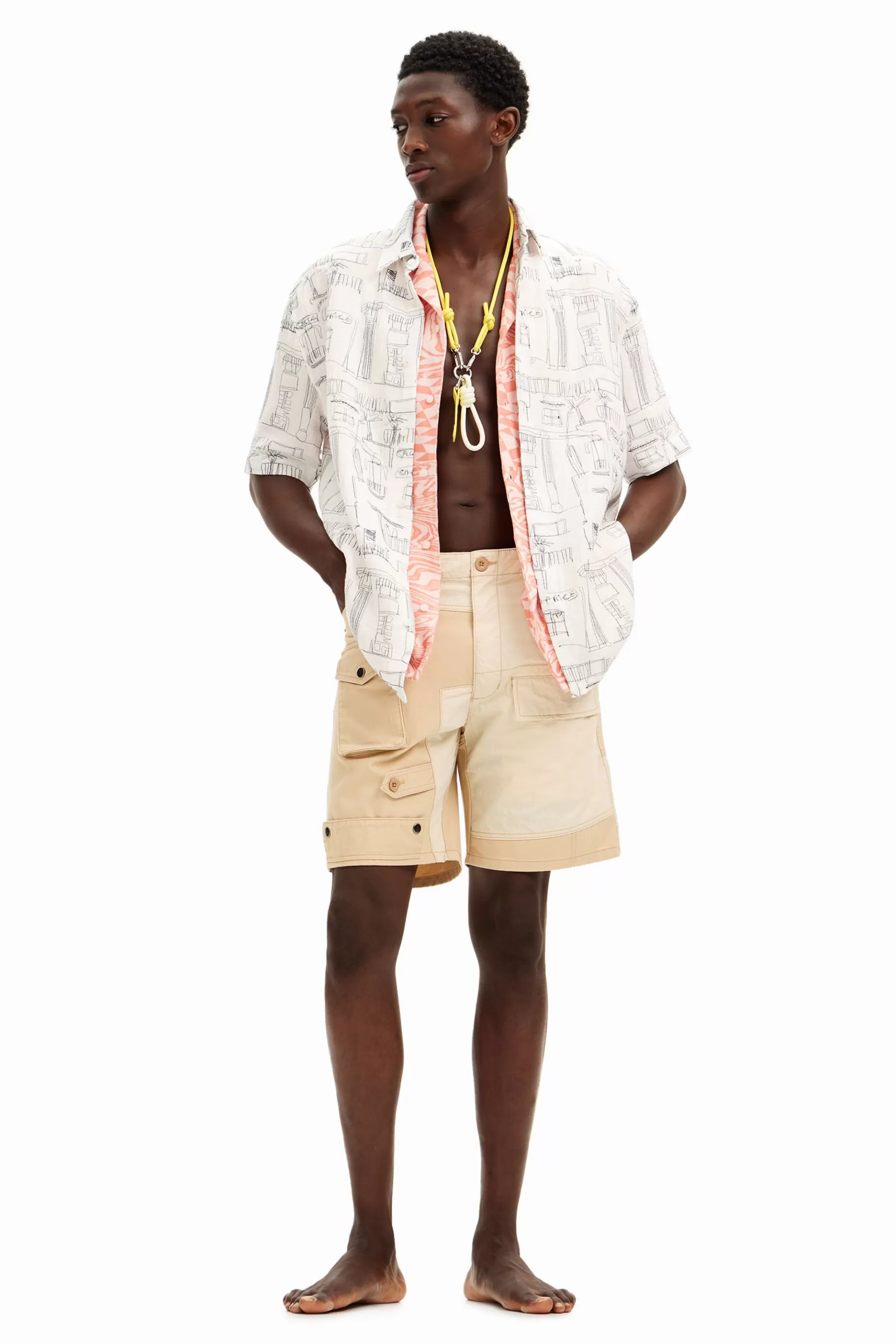 Desigual Camisa ilustraciones columnas*Hombre Camisetas | Camisas