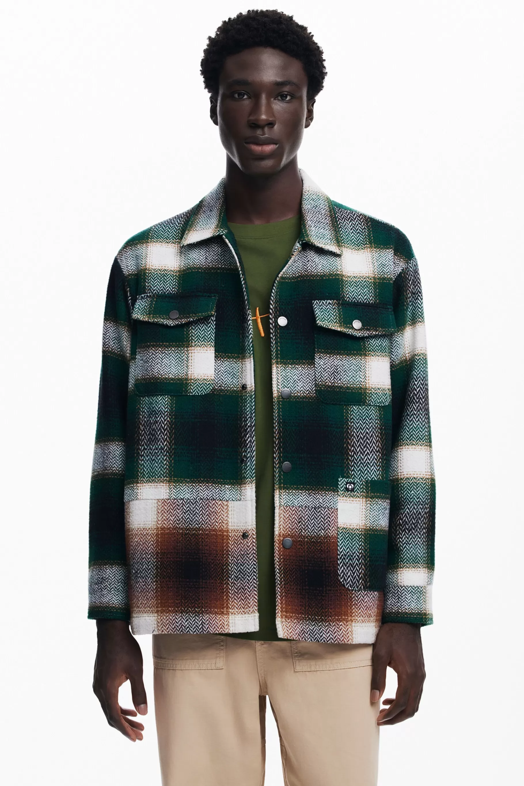 Desigual Camisa leñador*Hombre Abrigos Y Chaquetas