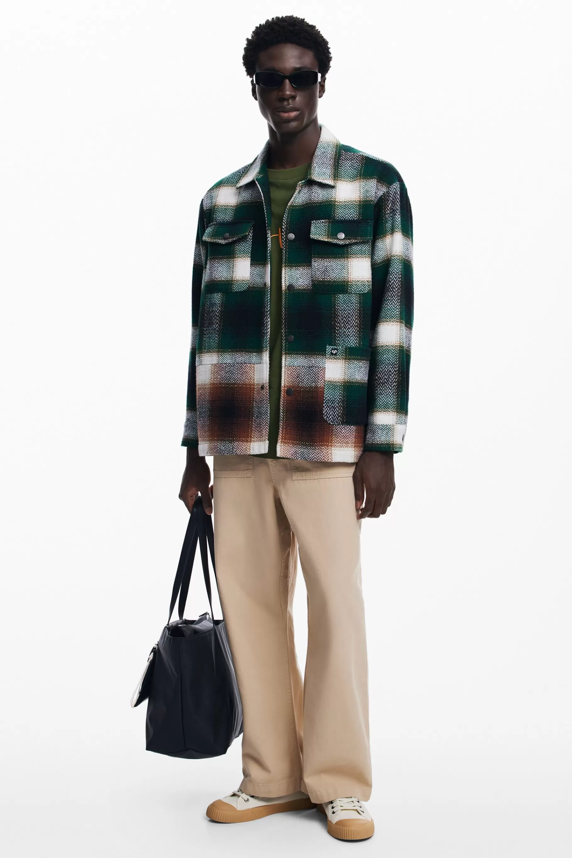 Desigual Camisa leñador*Hombre Abrigos Y Chaquetas