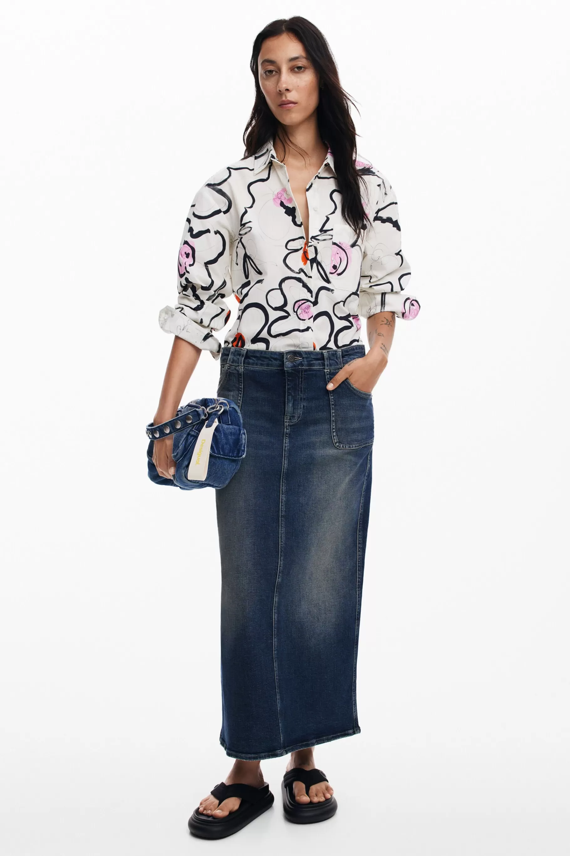 Desigual Camisa ligera flores*Mujer Camisas Y Blusas