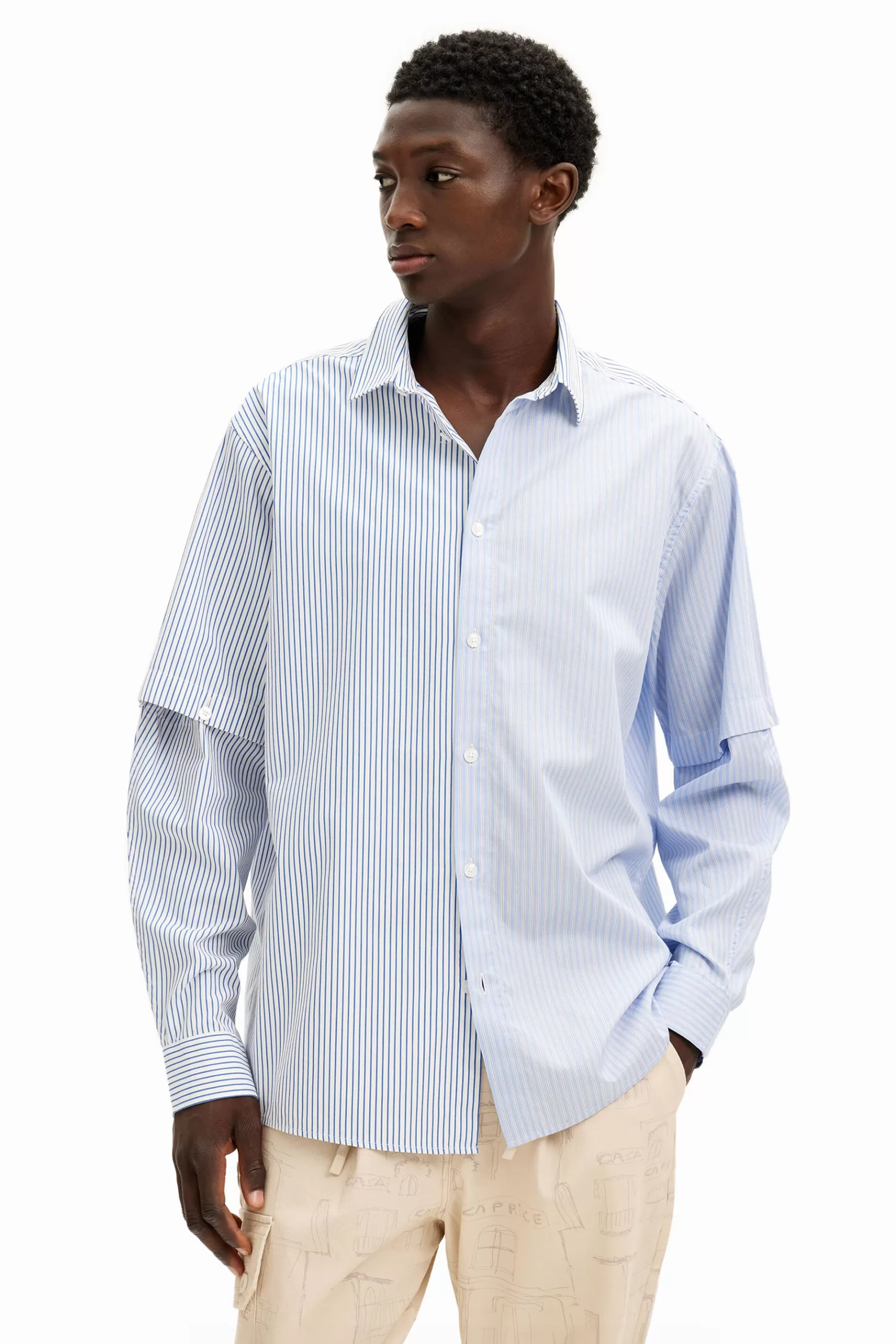 Desigual Camisa manga larga deconstruida*Hombre Camisetas | Camisas