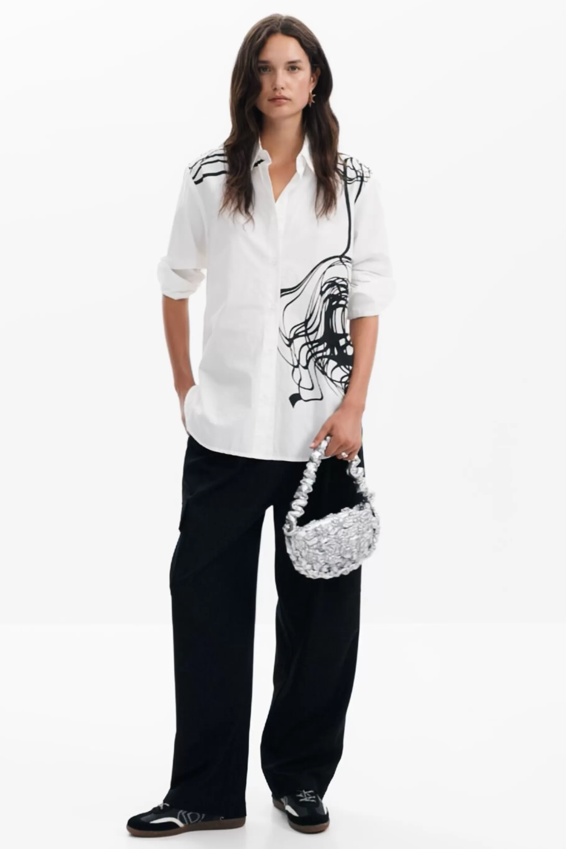 Desigual Camisa oversize M.Christian Lacroix*Mujer Camisas Y Blusas