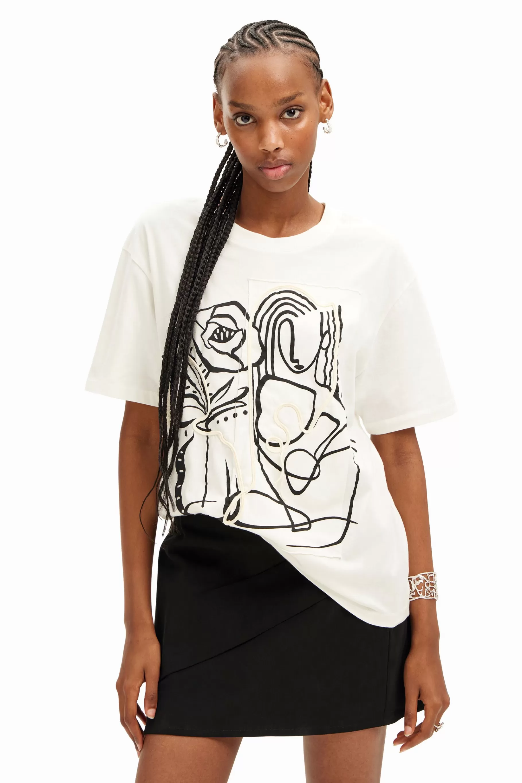 Desigual Camiseta arty ilustración*Mujer Camisas Y Blusas | Camisetas