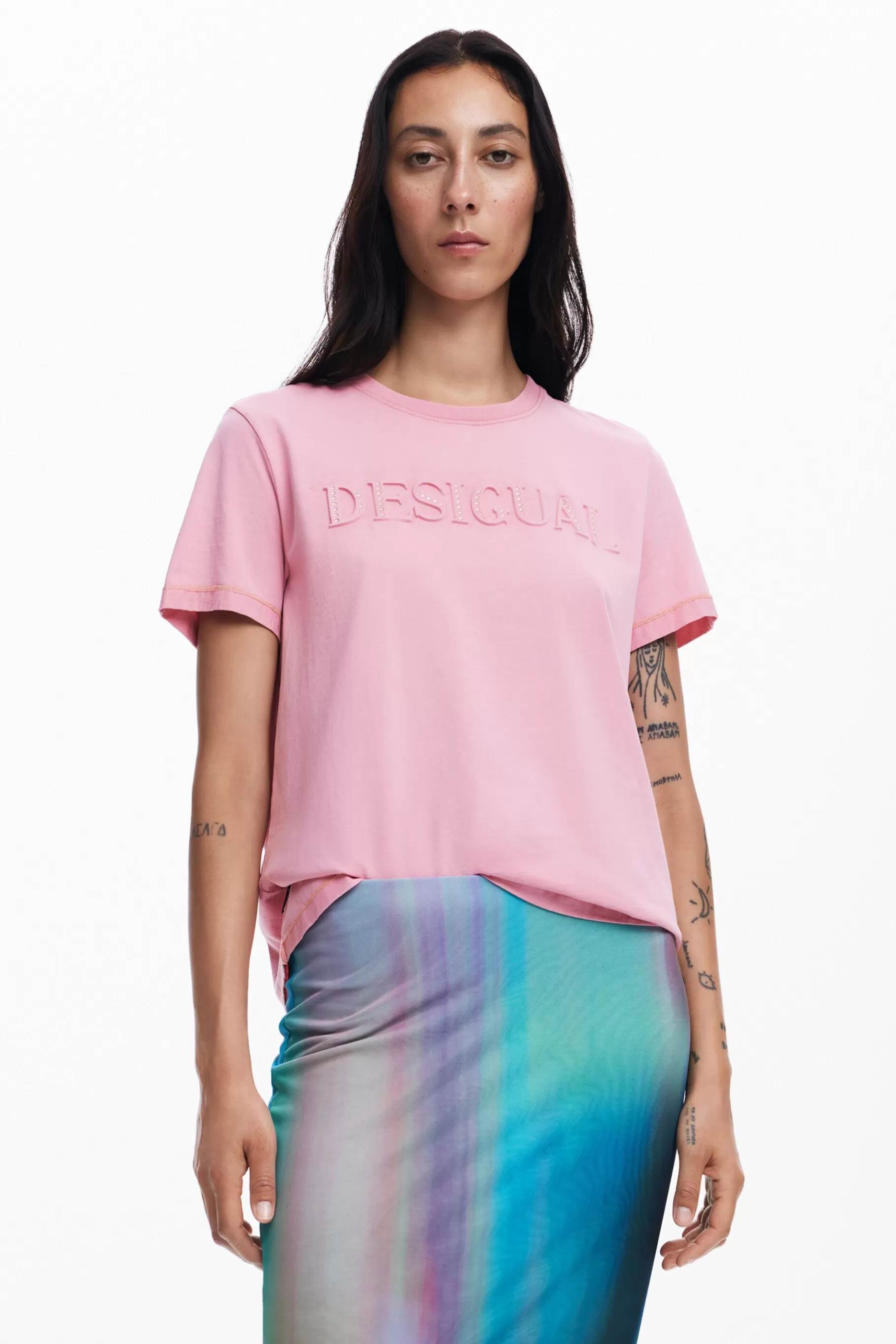 Desigual Camiseta brillantes *Mujer Camisas Y Blusas | Camisetas