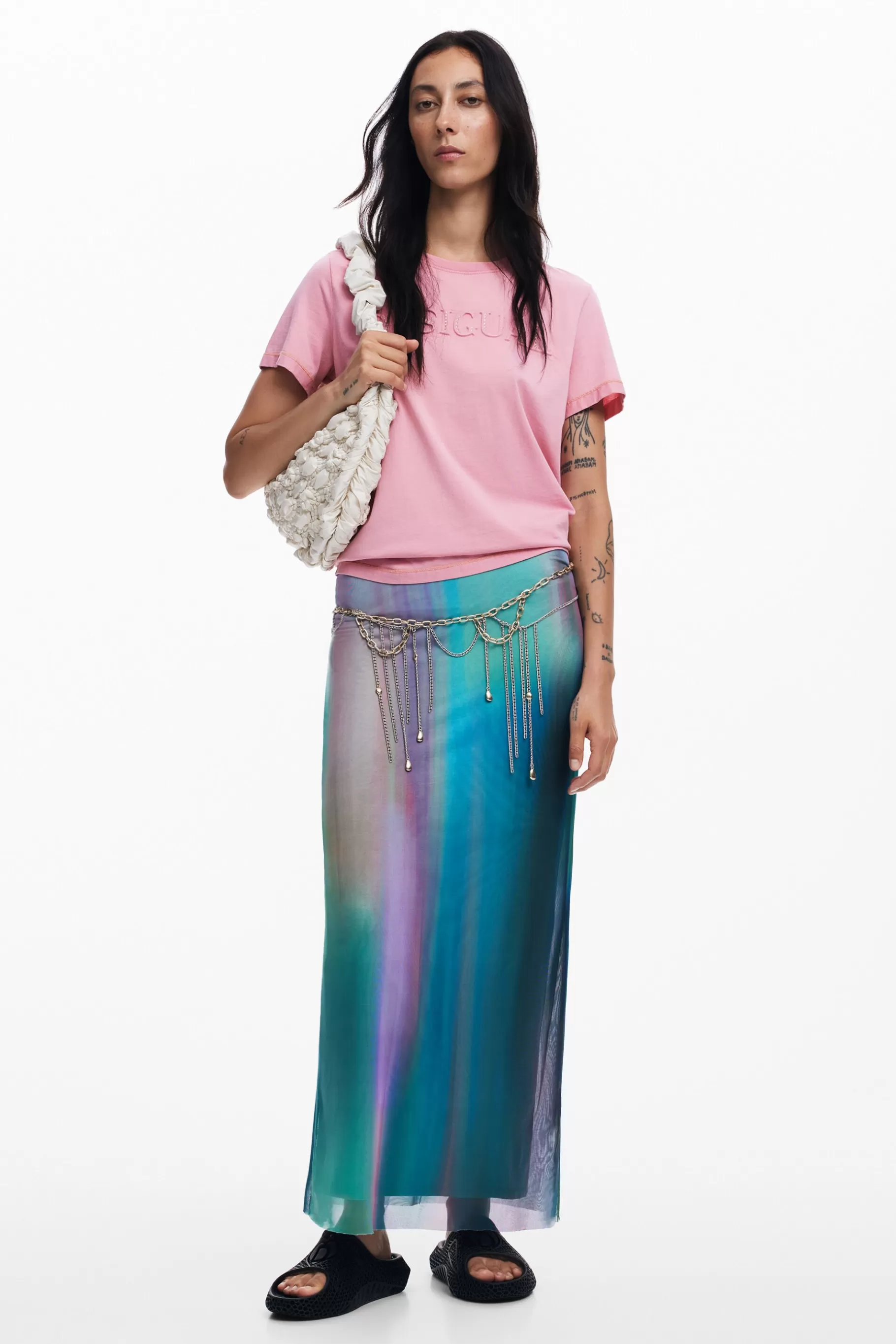 Desigual Camiseta brillantes *Mujer Camisas Y Blusas | Camisetas