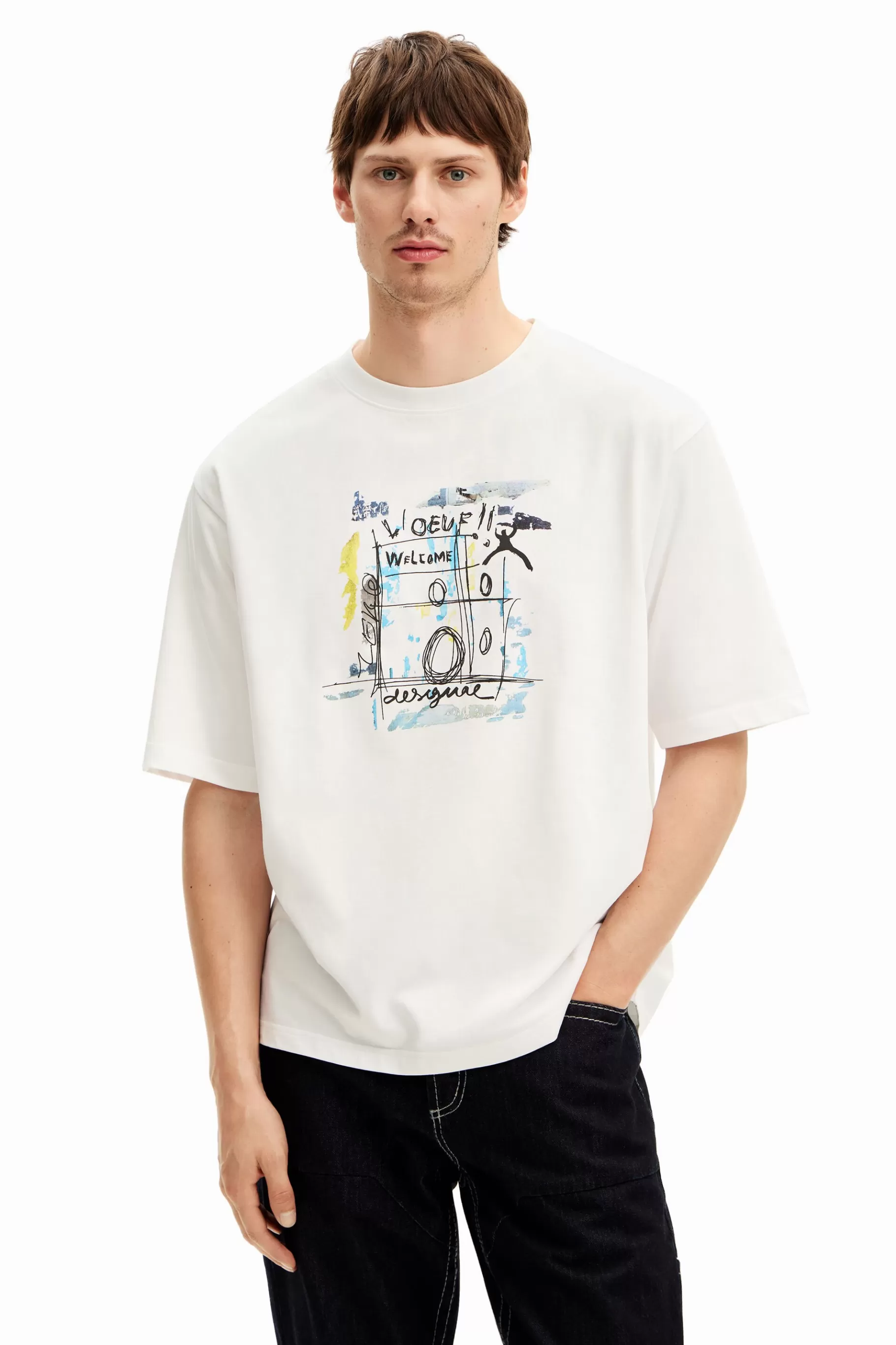 Desigual Camiseta diseño arty*Hombre Camisetas