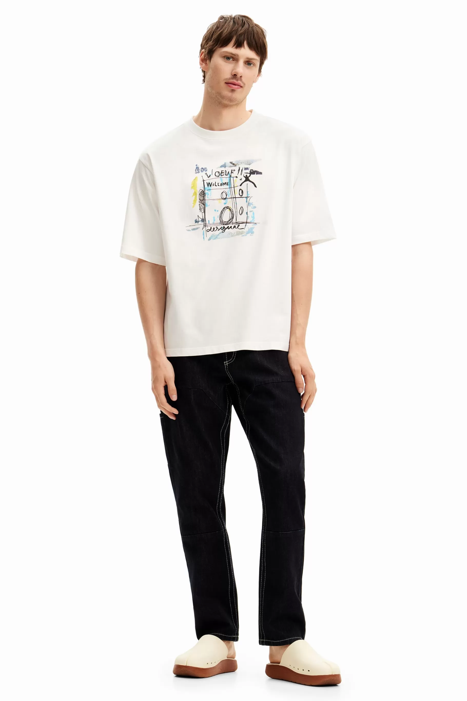 Desigual Camiseta diseño arty*Hombre Camisetas