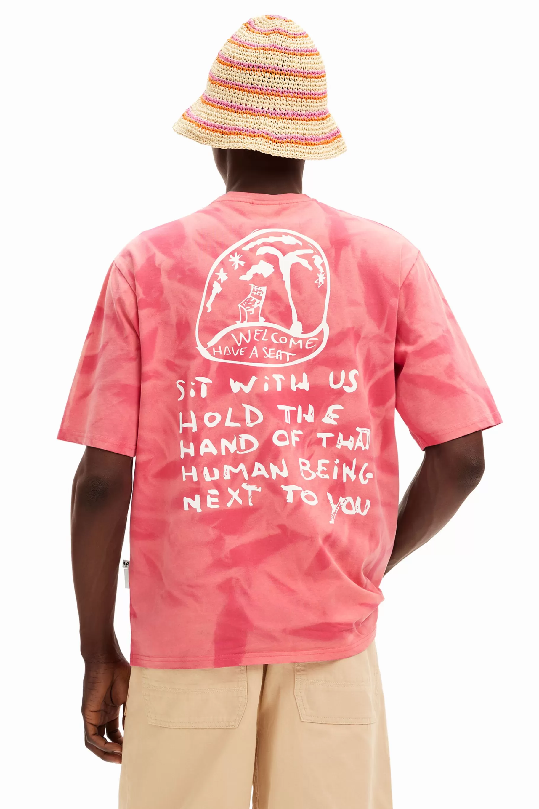 Desigual Camiseta efecto difuminado estampada*Hombre Camisetas