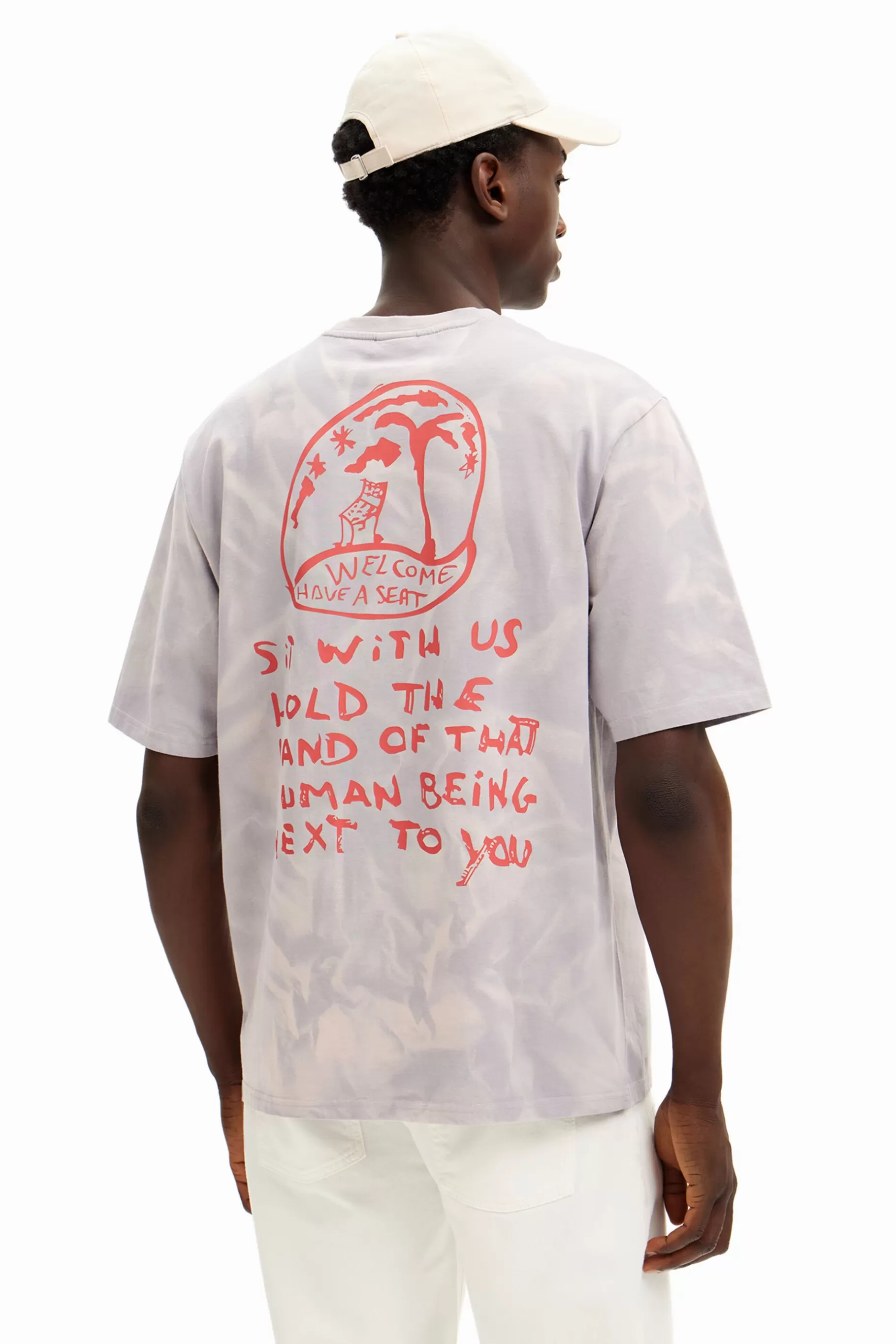 Desigual Camiseta efecto difuminado estampada*Hombre Camisetas