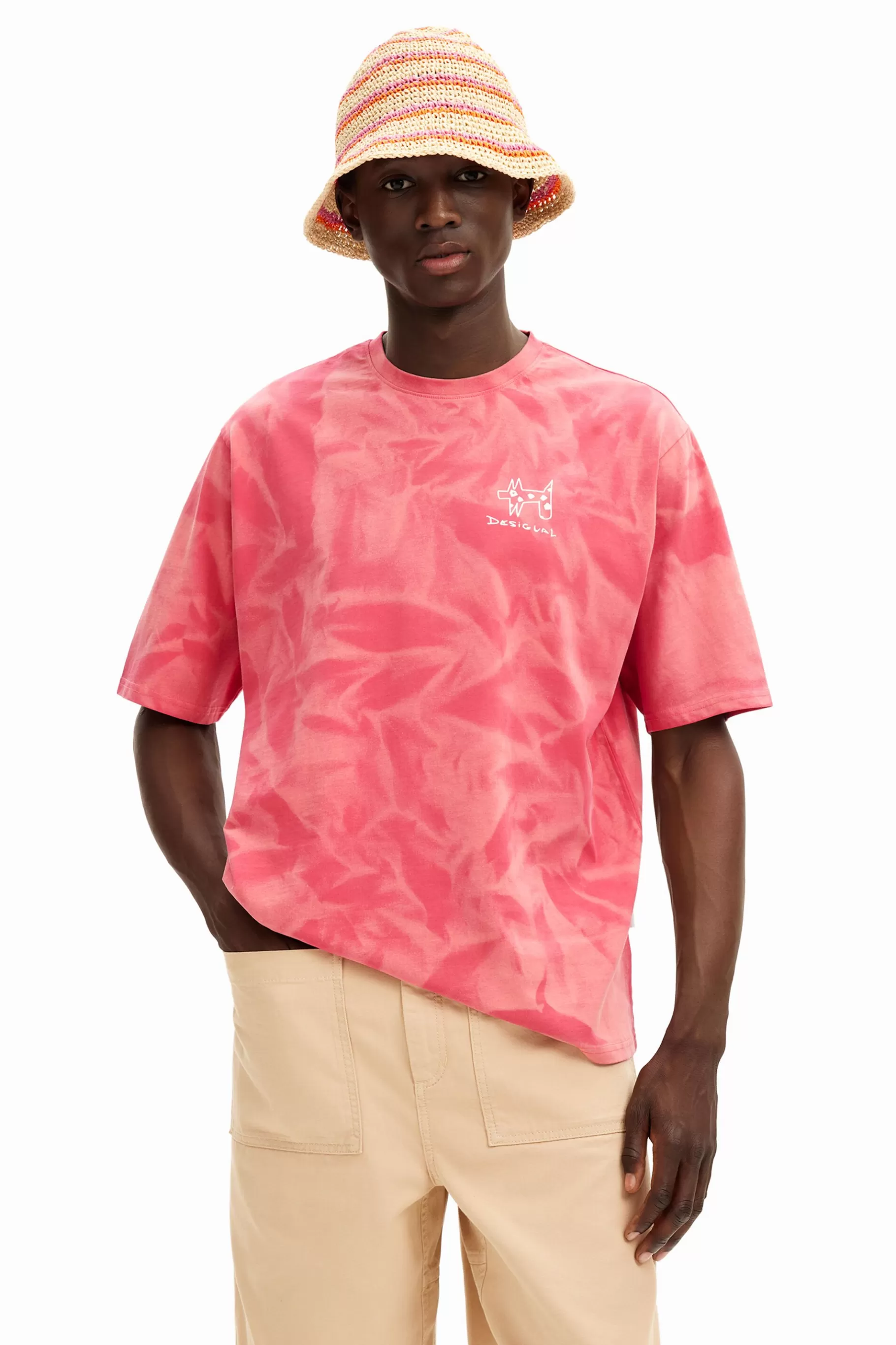 Desigual Camiseta efecto difuminado estampada*Hombre Camisetas