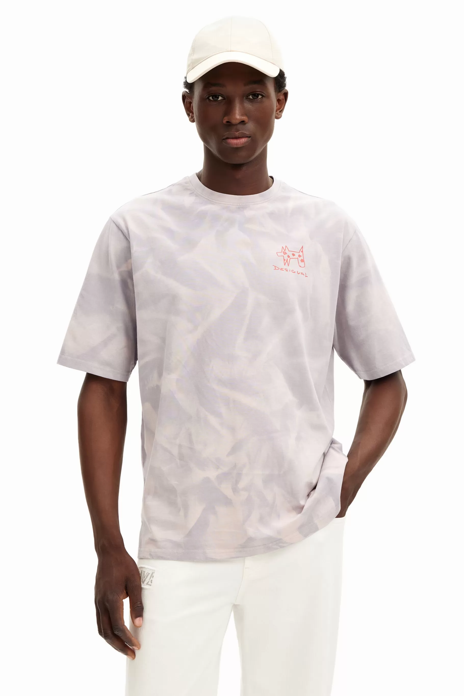 Desigual Camiseta efecto difuminado estampada*Hombre Camisetas
